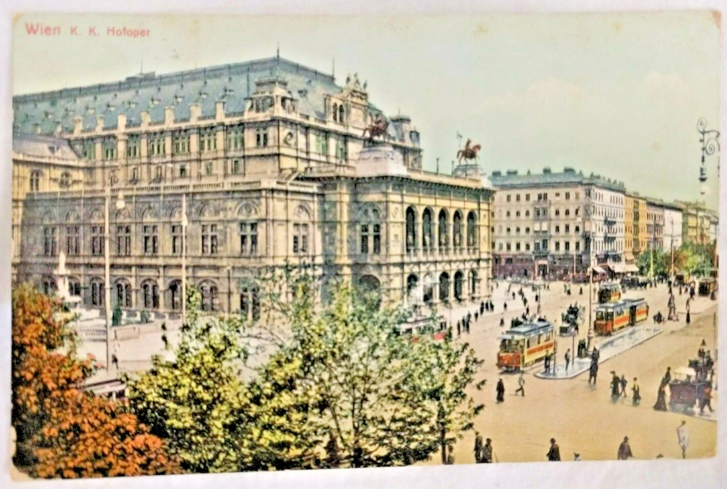 Early 1900s Austrian Postcard of KK Hofoper in Vienna (State Opera House)