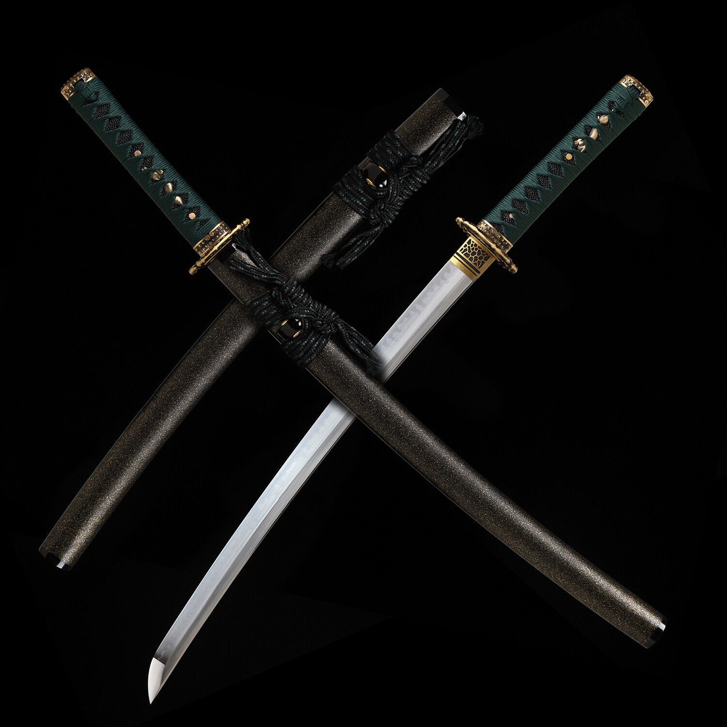 Razor Sharp T10 Steel Clay Tempered Japanese Samurai Wakizashi Sword Real Hamon