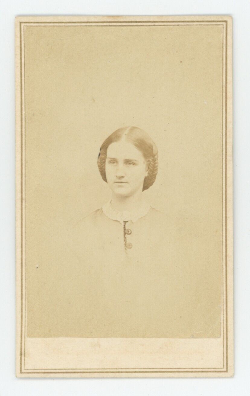 Antique CDV Circa 1860s Beautiful Young Woman Gorham & Co. Providence, RI