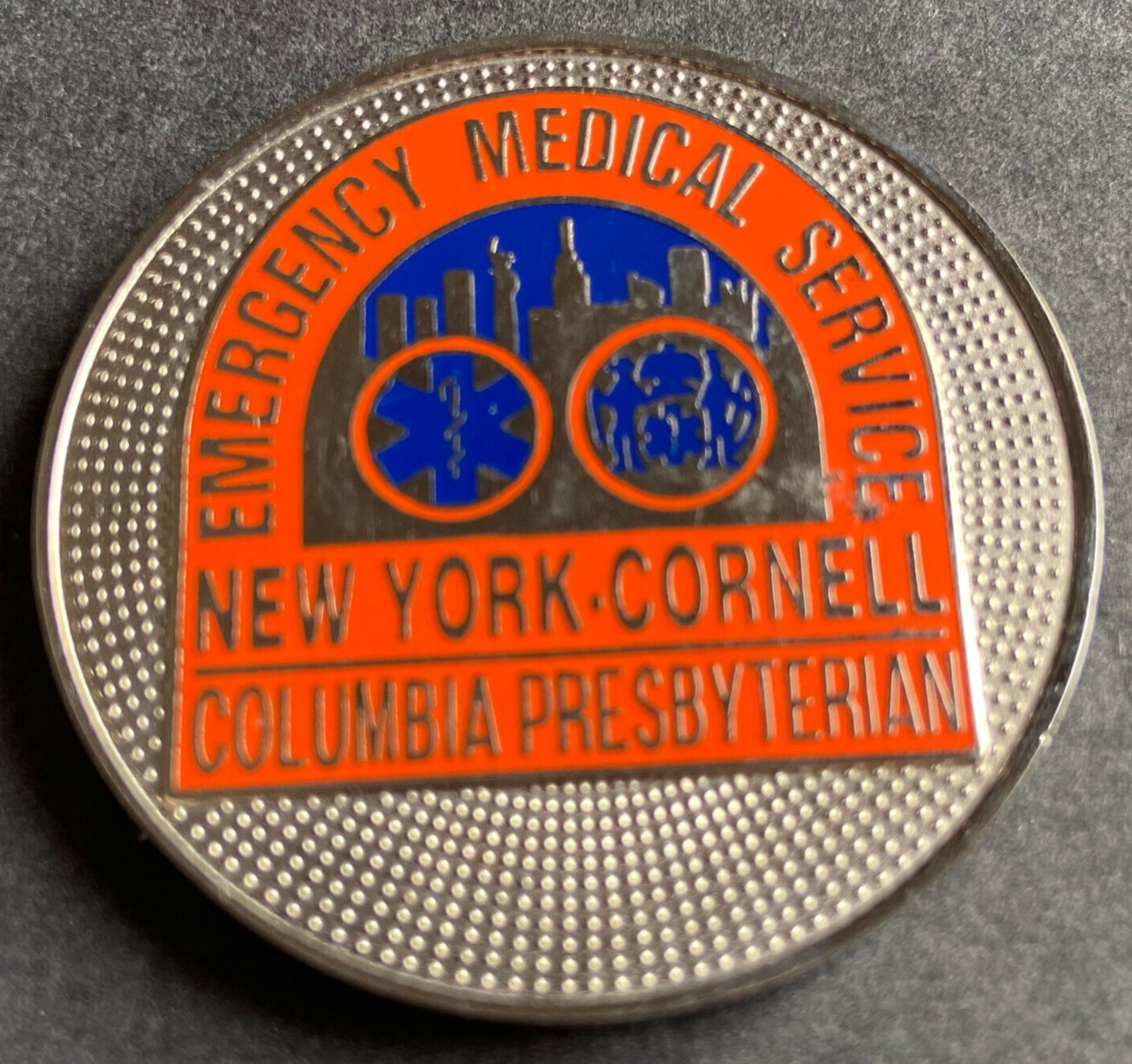 New York Cornell Columbia Presbyterian Emergency Medical Service Challenge Coin