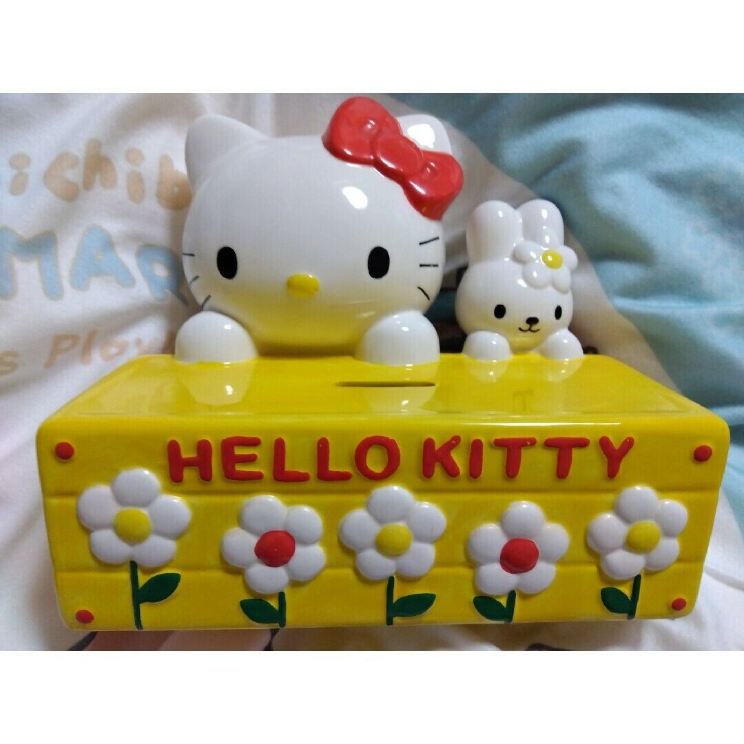 Sanrio Hello Kitty Pottery Retro Piggy Bank Ornaments Interior vintage