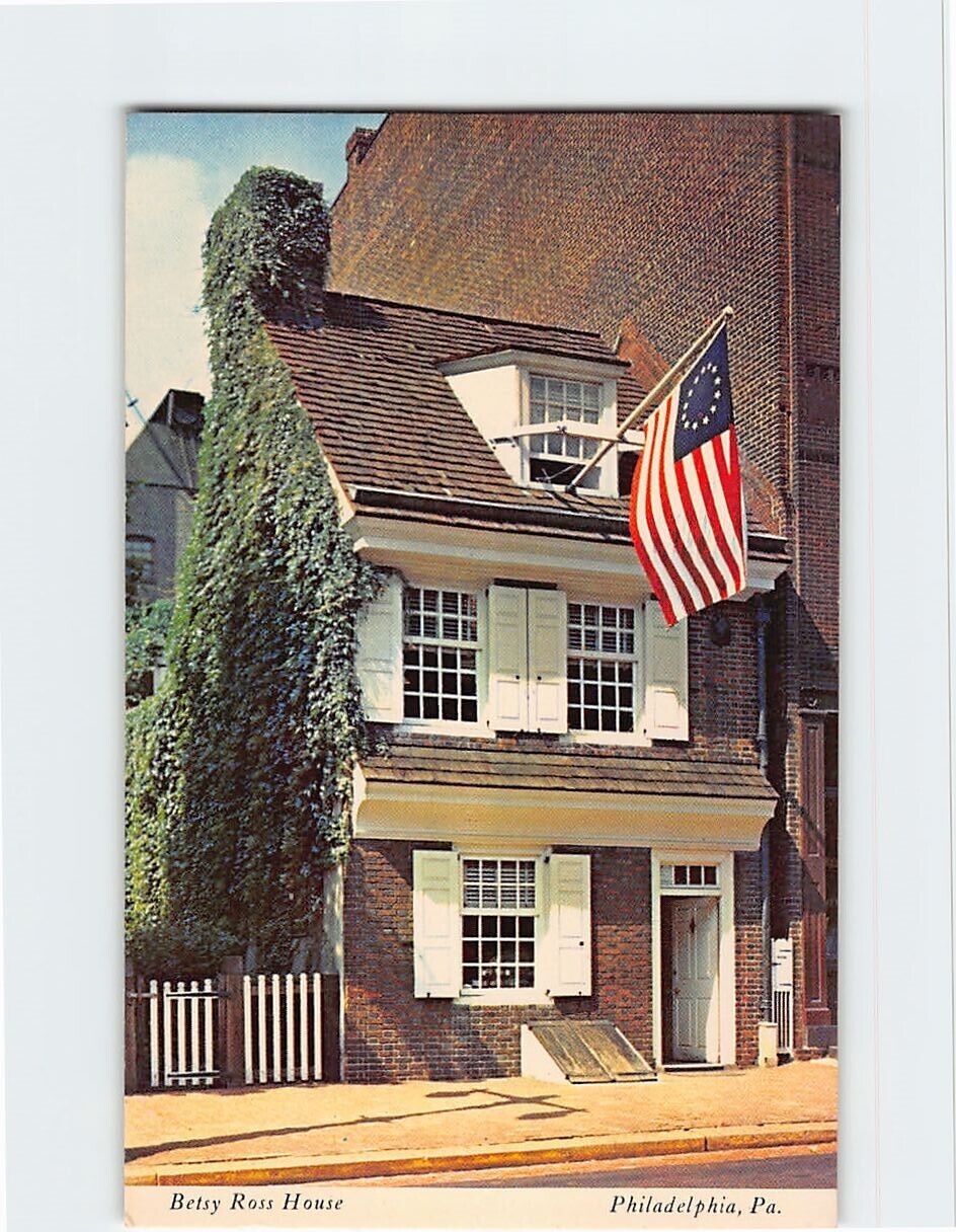Postcard Betsy Ross House Philadelphia Pennsylvania USA