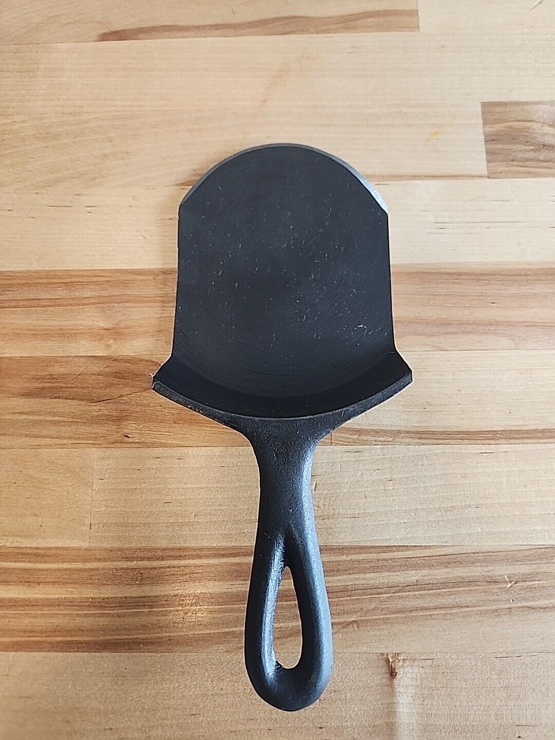 Vintage Cast Iron Spatula Made From 3 Notch Lodge NO. 3 Skillet RESTORED 