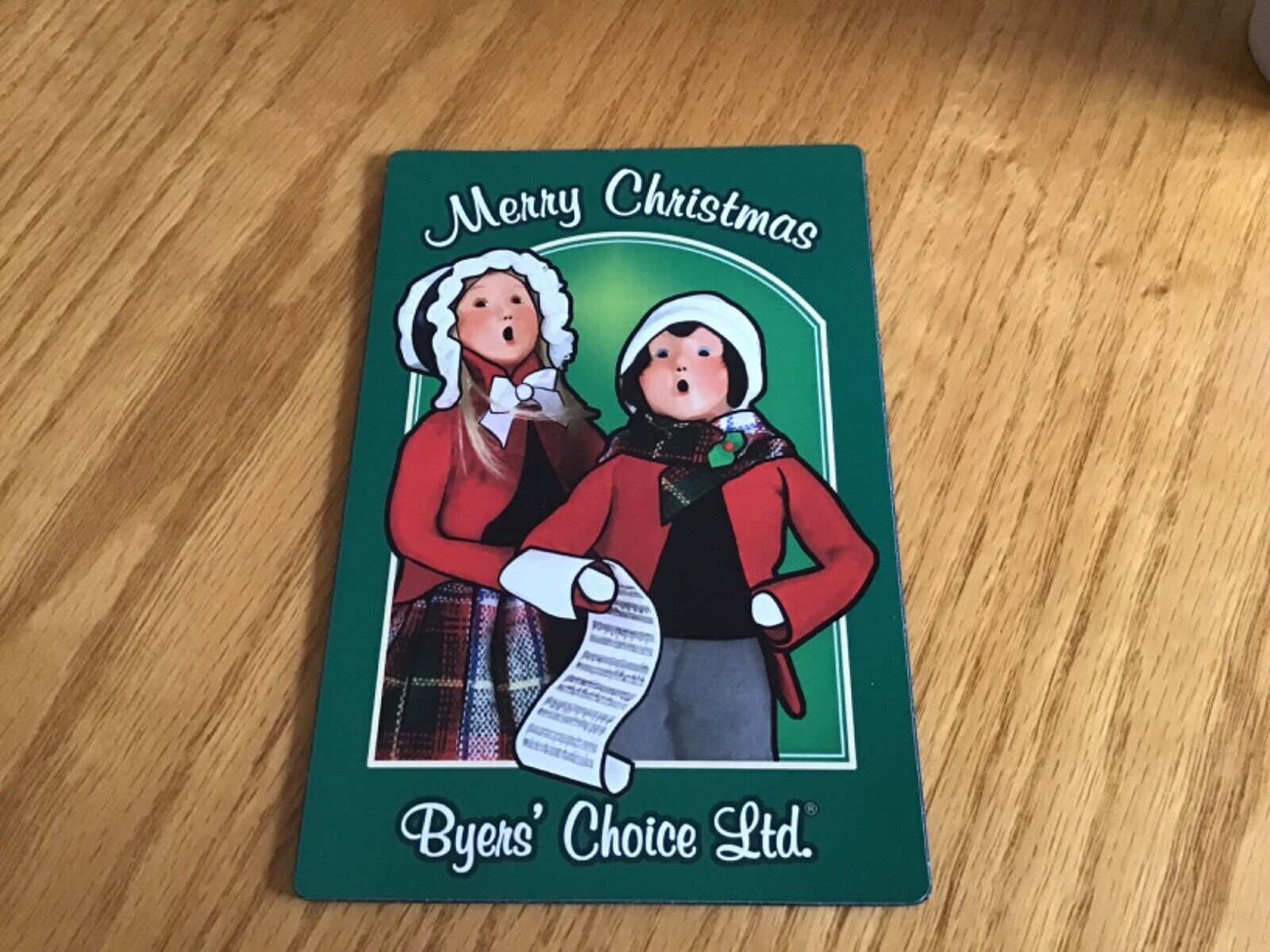 Vintage Byers Choice, Ltd. Merry Christmas Refrigerator Magnet