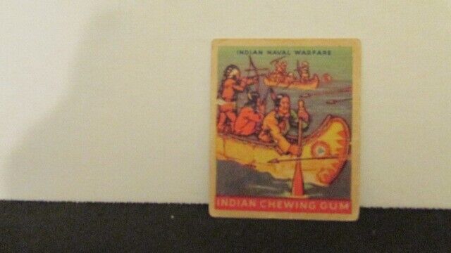 1933 R73 Goudey Indian Gum Card #194 - INDIAN NAVAL WARFARE