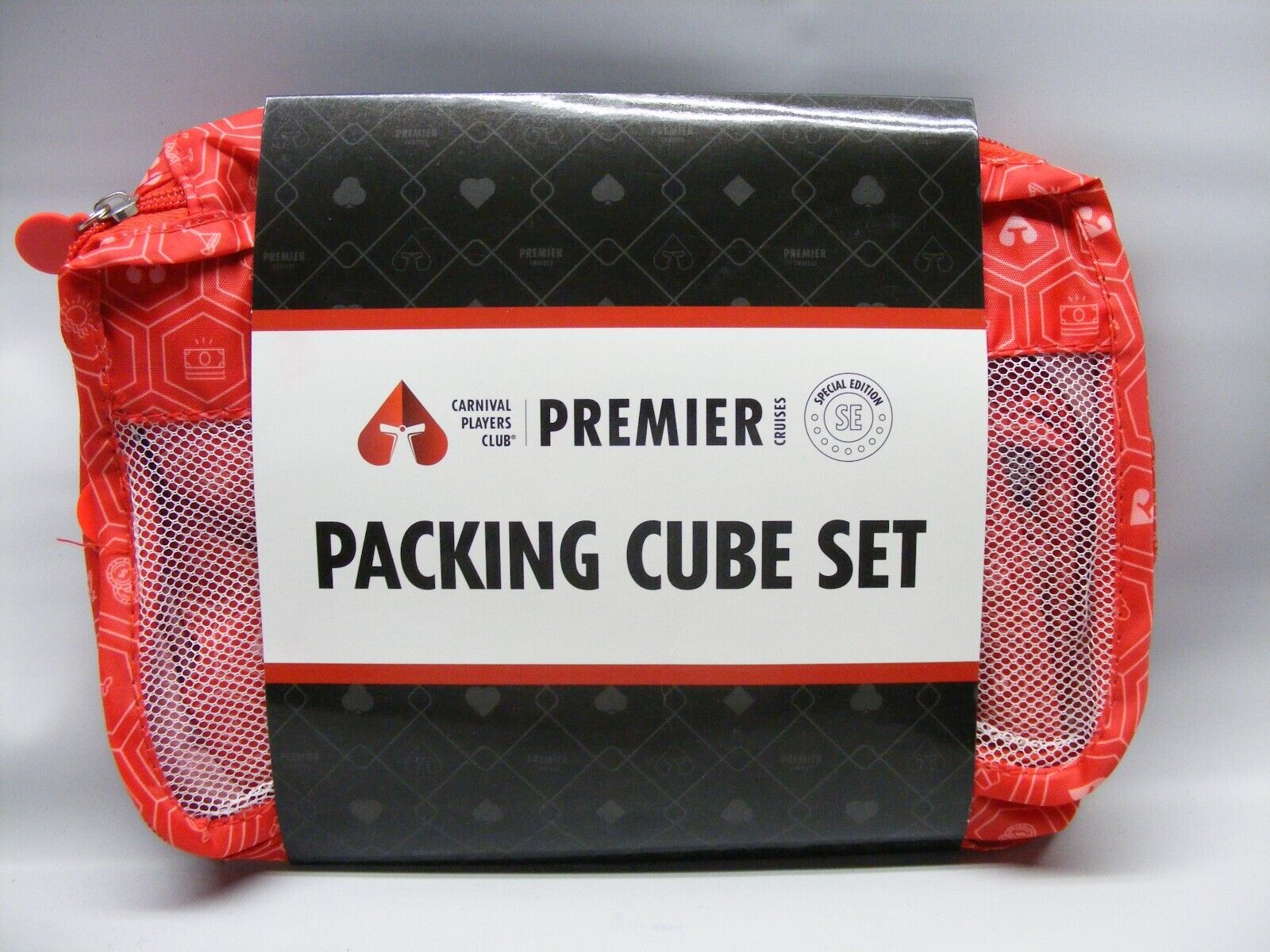 Carnival Cruise Line Red Premier Players Club Gift Set Of 3 Packing Cubes