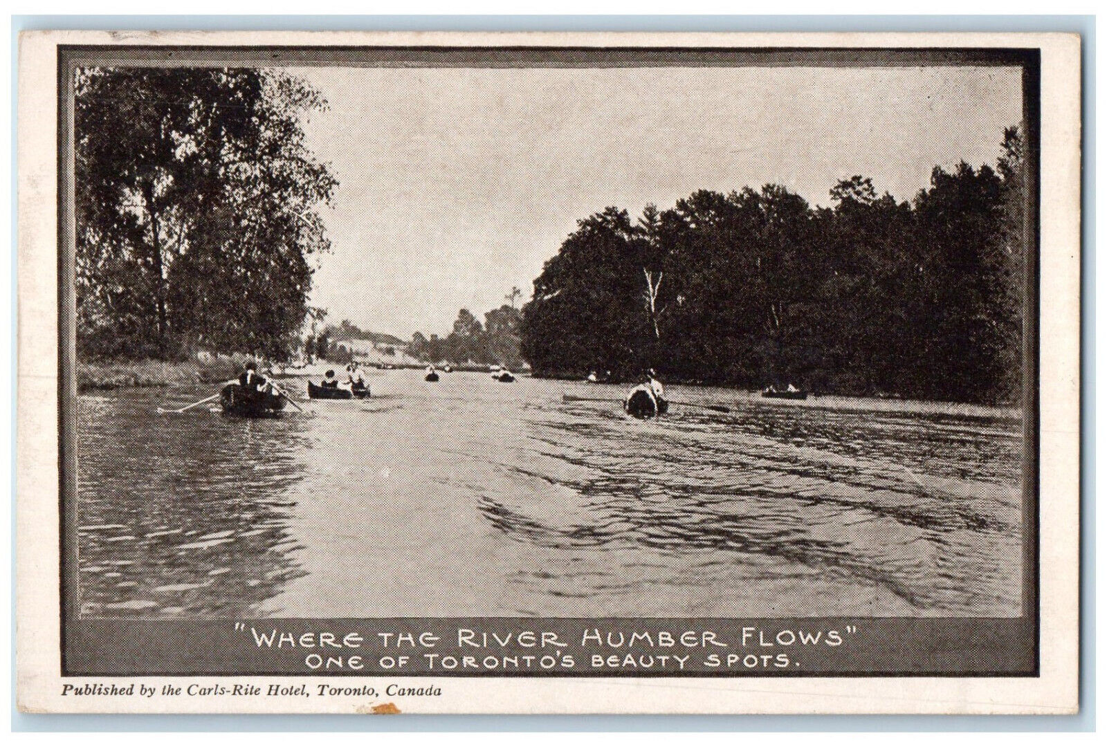 c1930's Where The River Humber Flows Toronto Ontario Canada Postcard