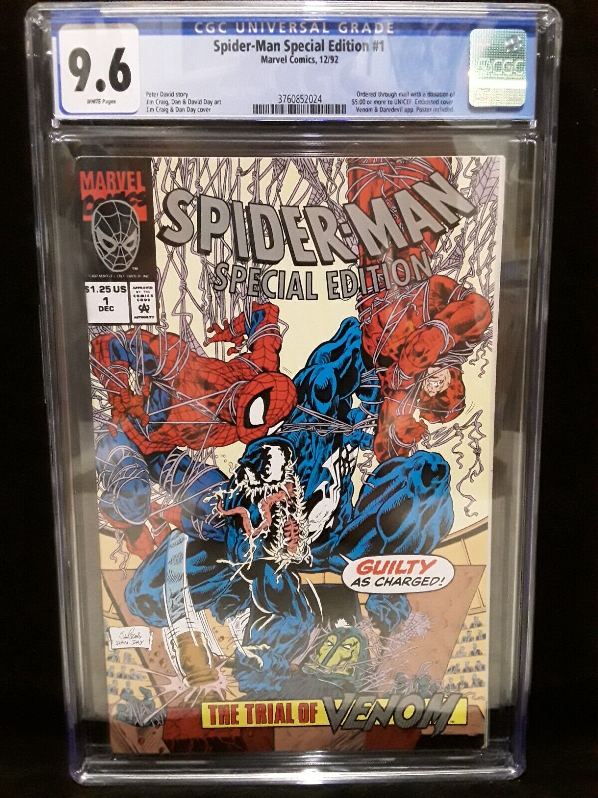 Spider-Man Special Edition #1 (1992) CGC 9.6 WP  David - Craig  \