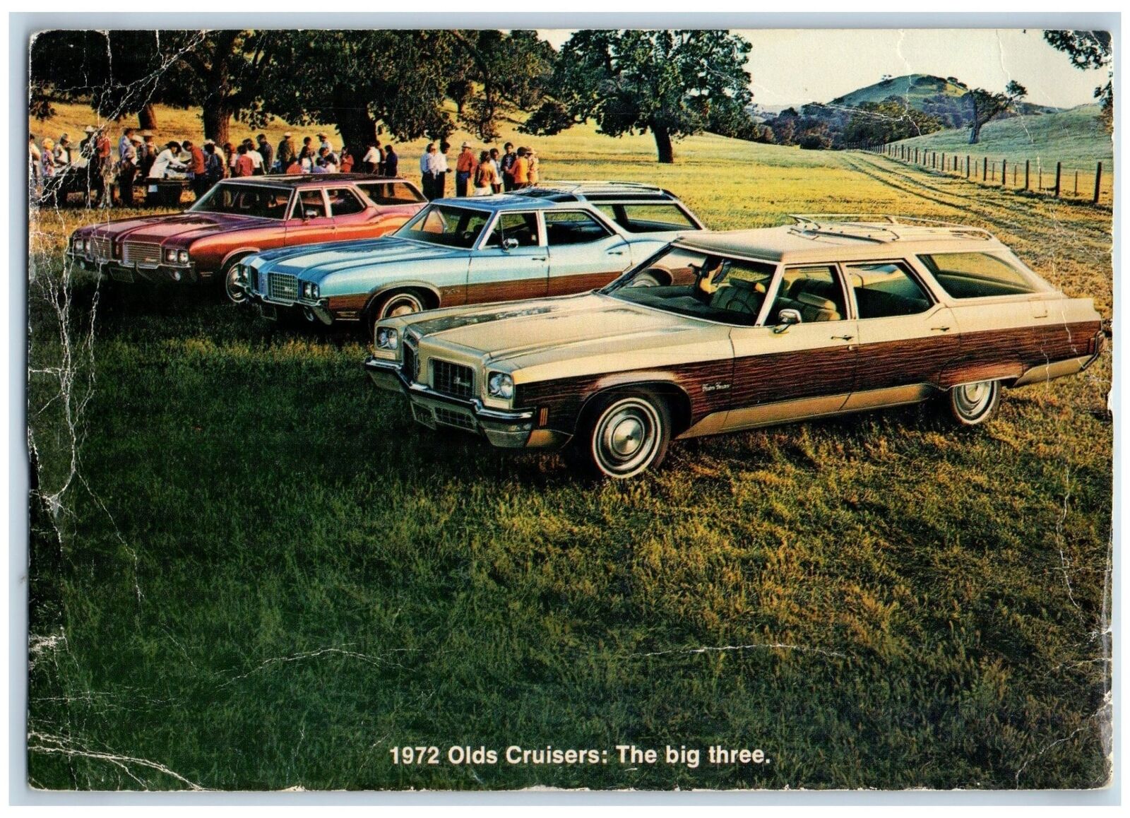 c1960's 1972 Old Cruisers The Big Three Cars Flemington New Jersey NJ Postcard