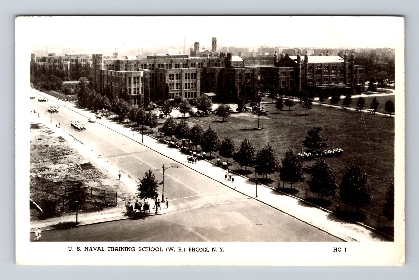 Bronx NY-New York, RPPC, US Naval Training Station, Vintage c1943 Postcard