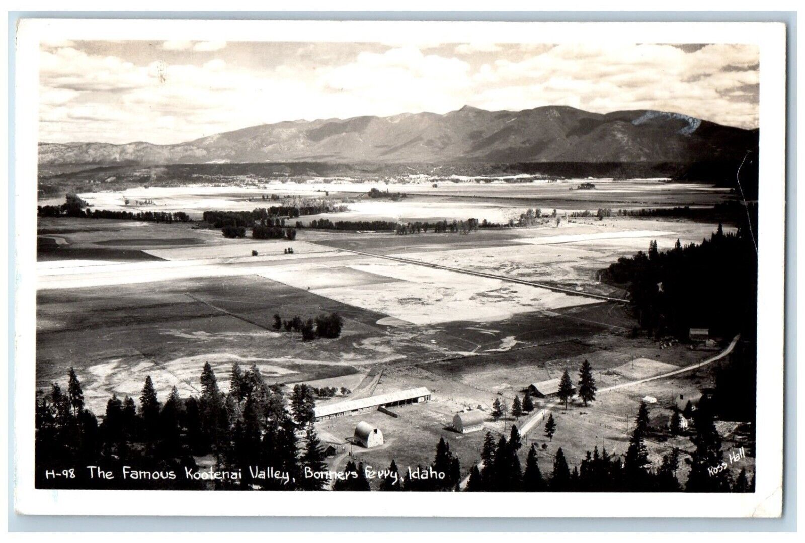 Bonners Ferry Idaho ID Postcard RPPC Photo The Famous Kootenai Valley c1950's