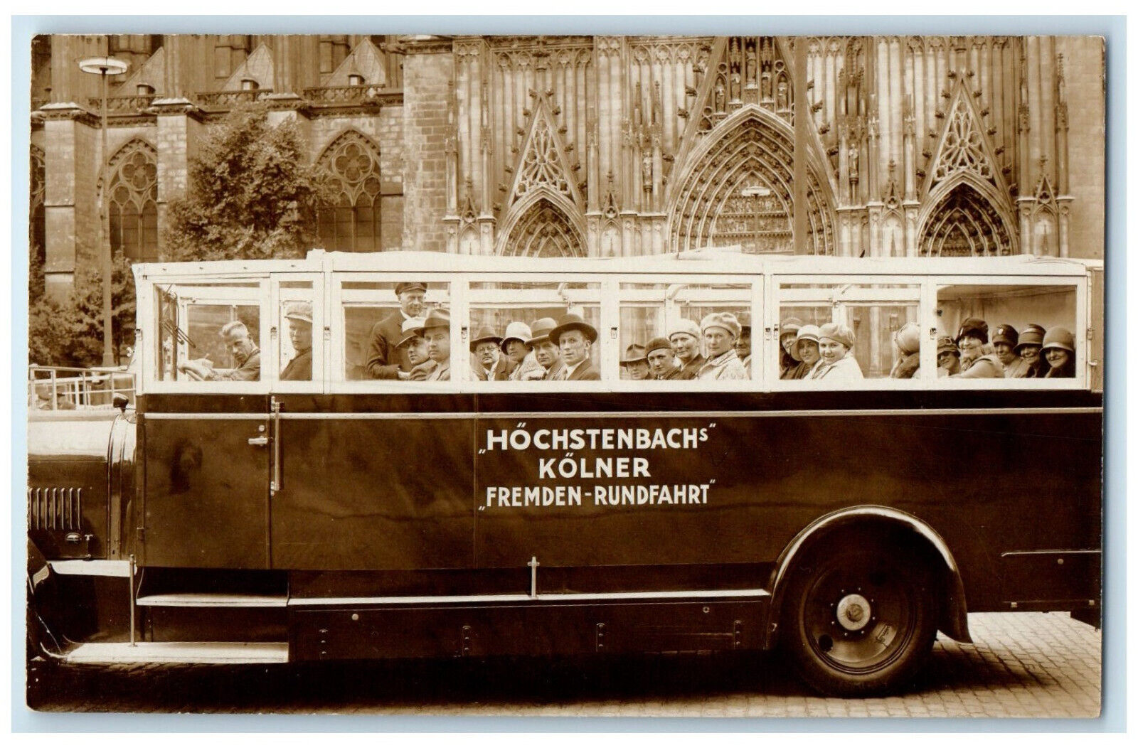 c1940\'s Hochstenbach\'s Cologne Tourist Tour Germany RPPC Photo Postcard