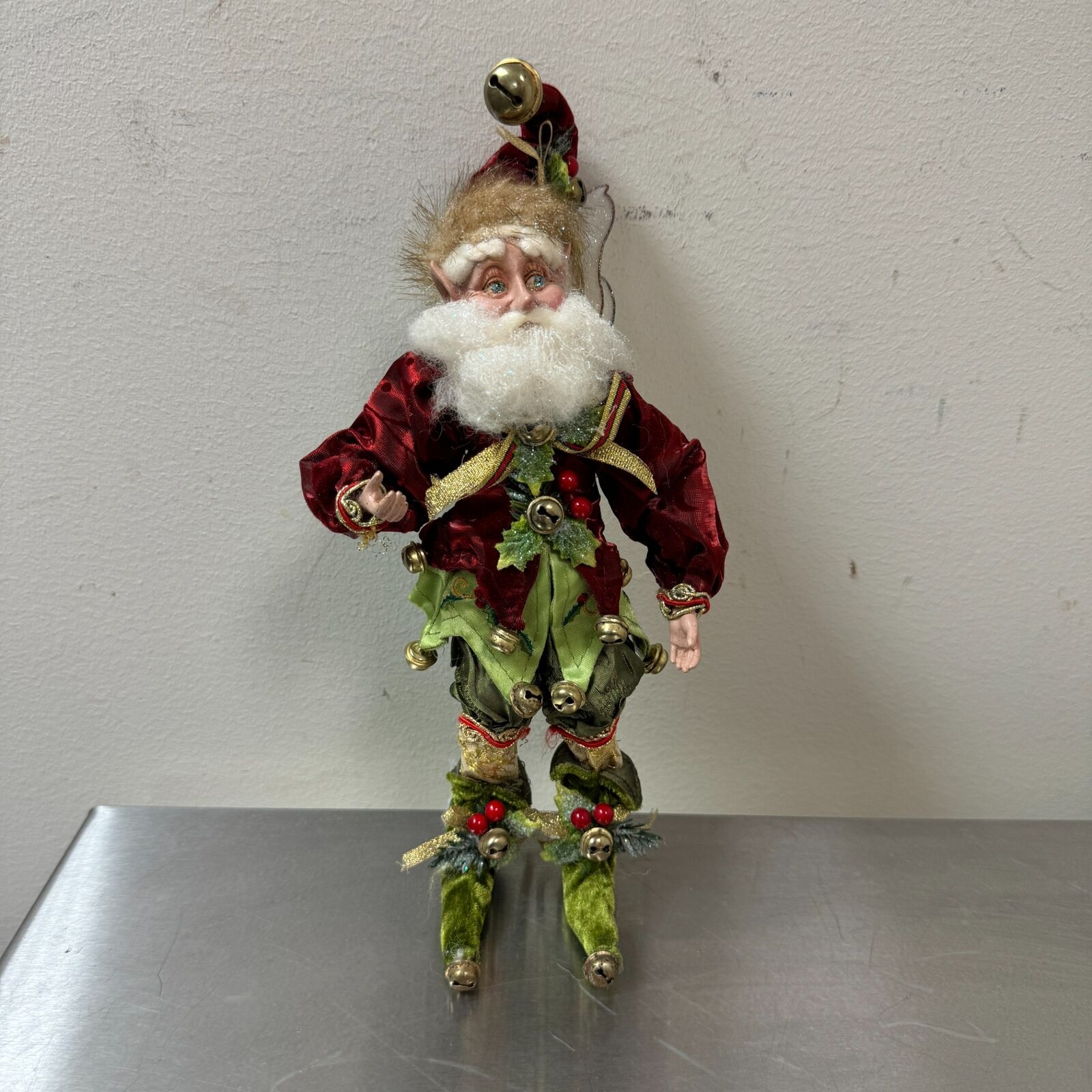 Vintage Mark Roberts Collection Santa Fairy Elf Holly Christmas Figurine 12