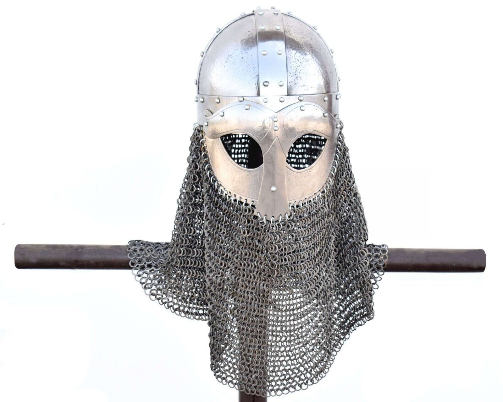 Handmade Antique Battle Ready Gjermundbu Helmet | Material : Mild Steel