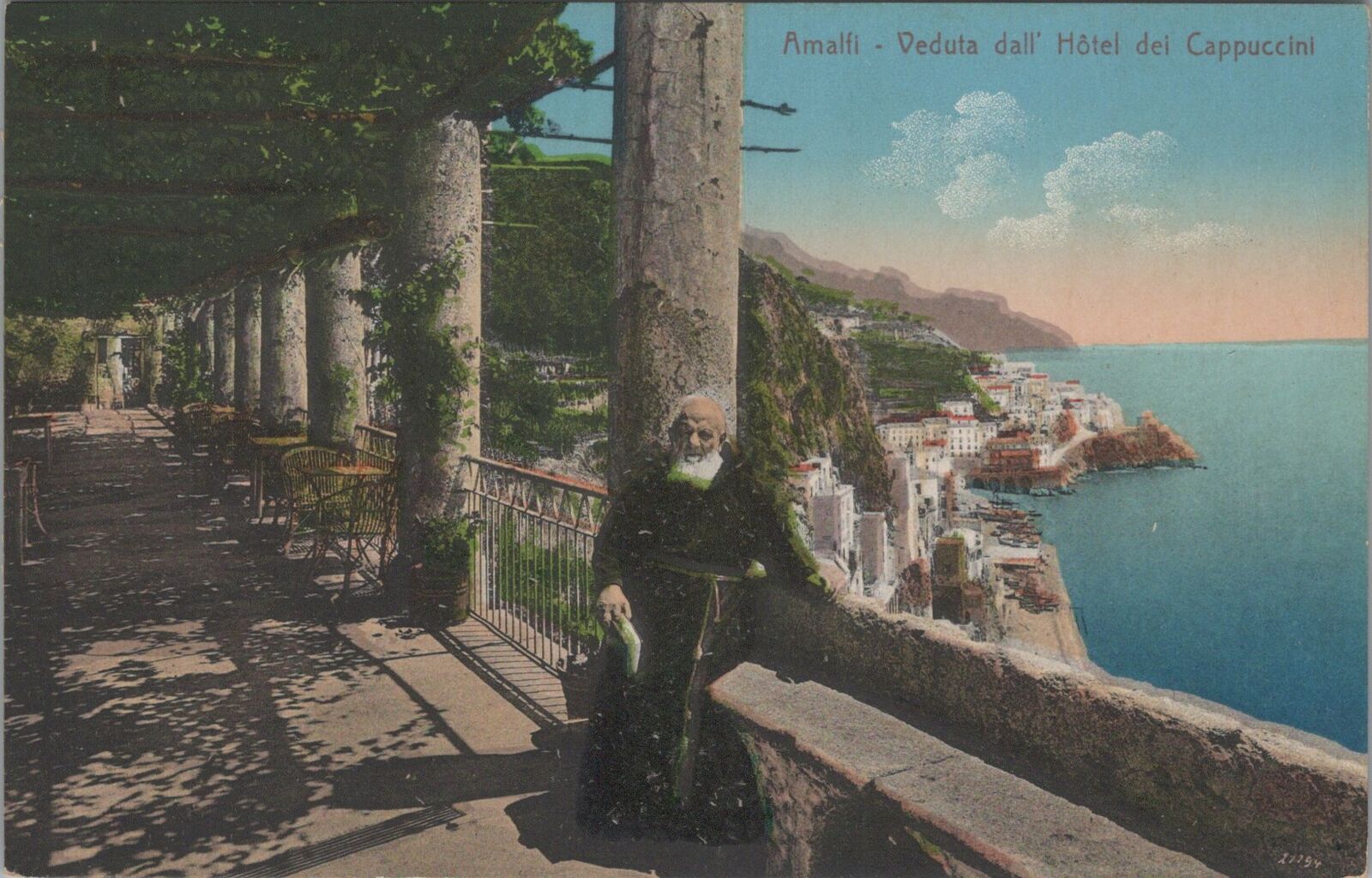 Postcard Veduta dall Hotel del Cappuccini Amalfi Italy 