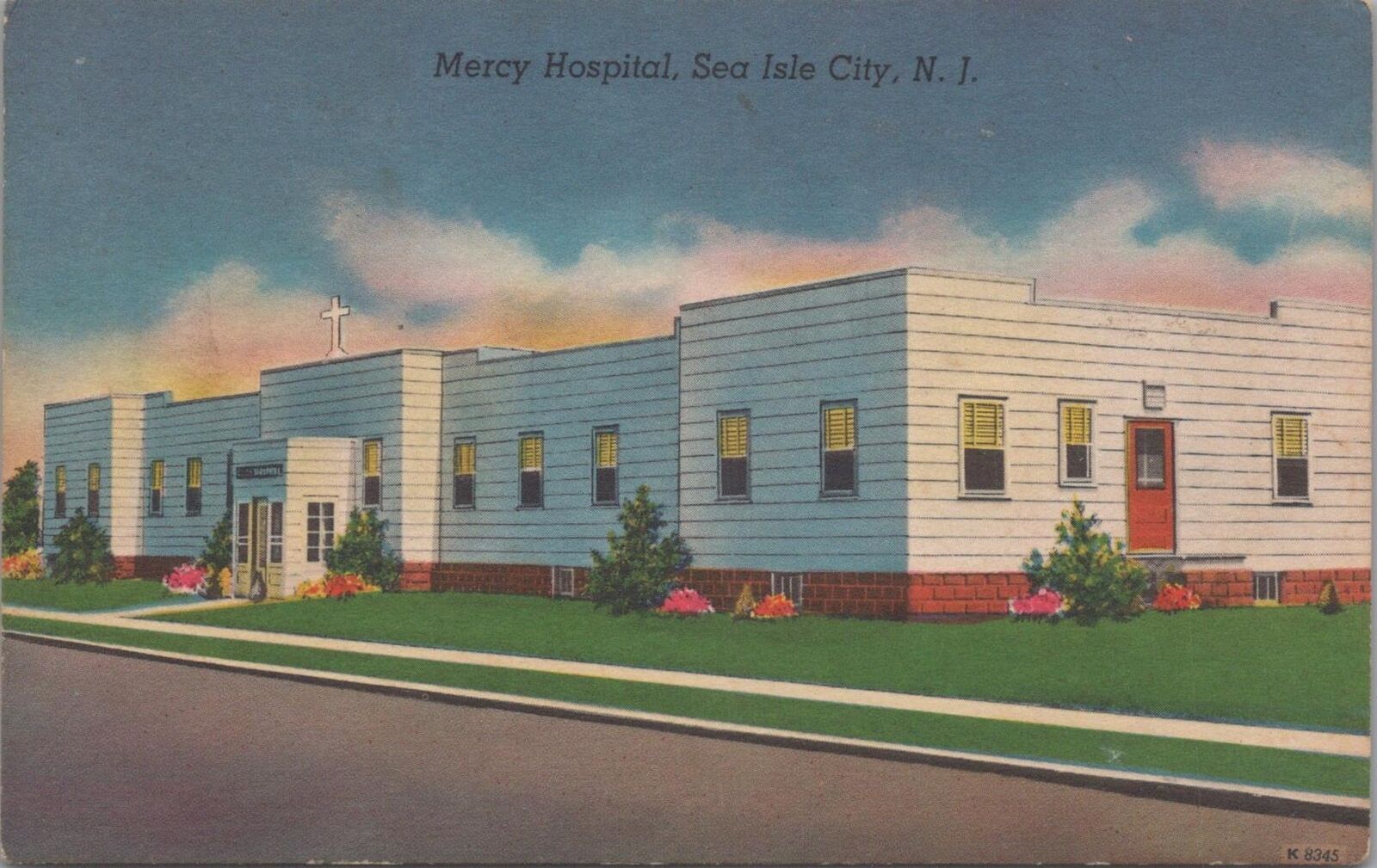 Postcard Mercy Hospital Sea Isle City NJ