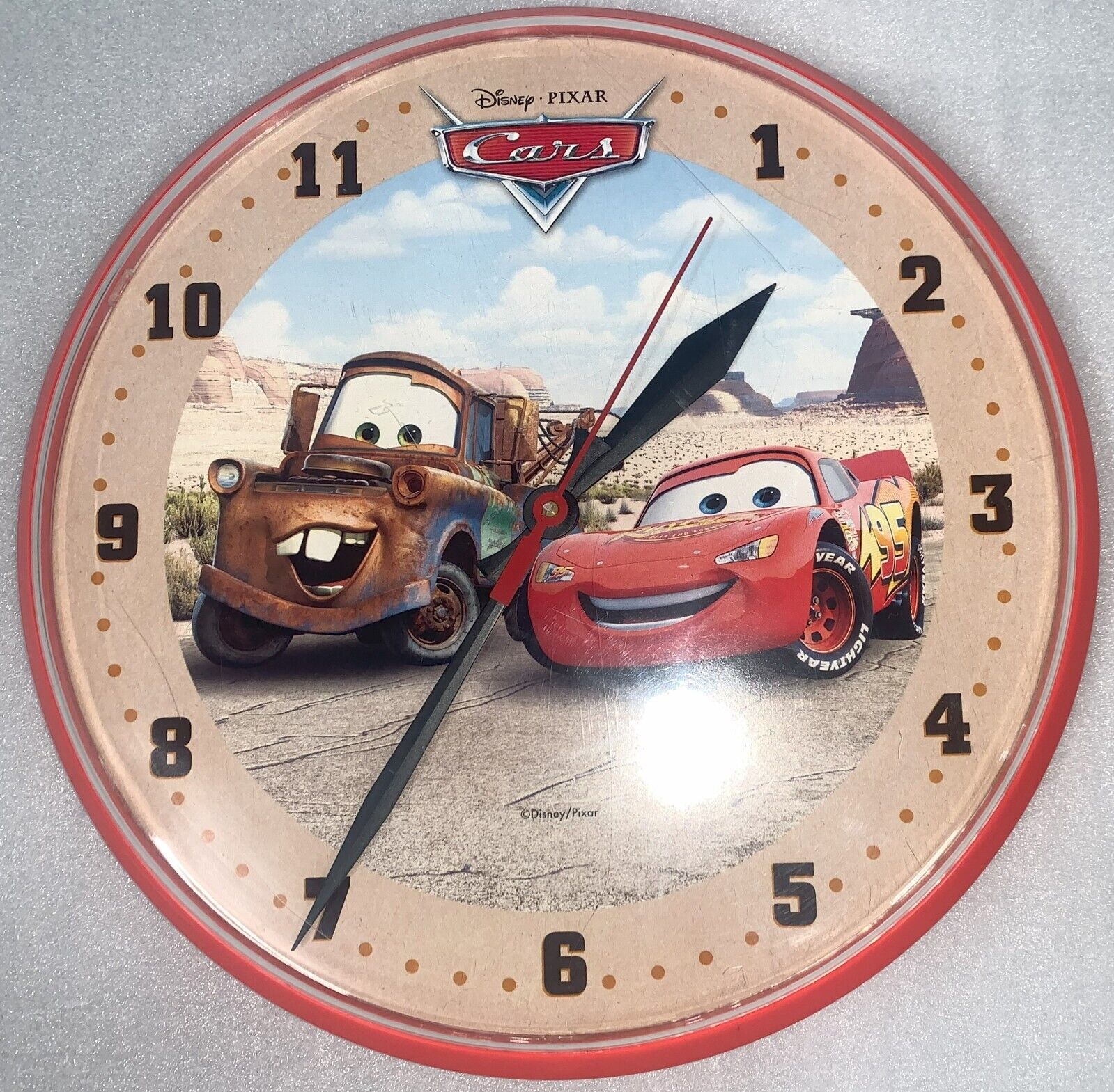 Vintage Disney Pixar CARS  Wall Clock.