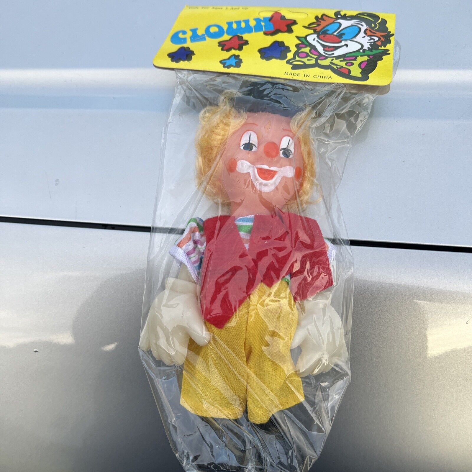 Vintage Circus Clown Doll Carnival Toy 8
