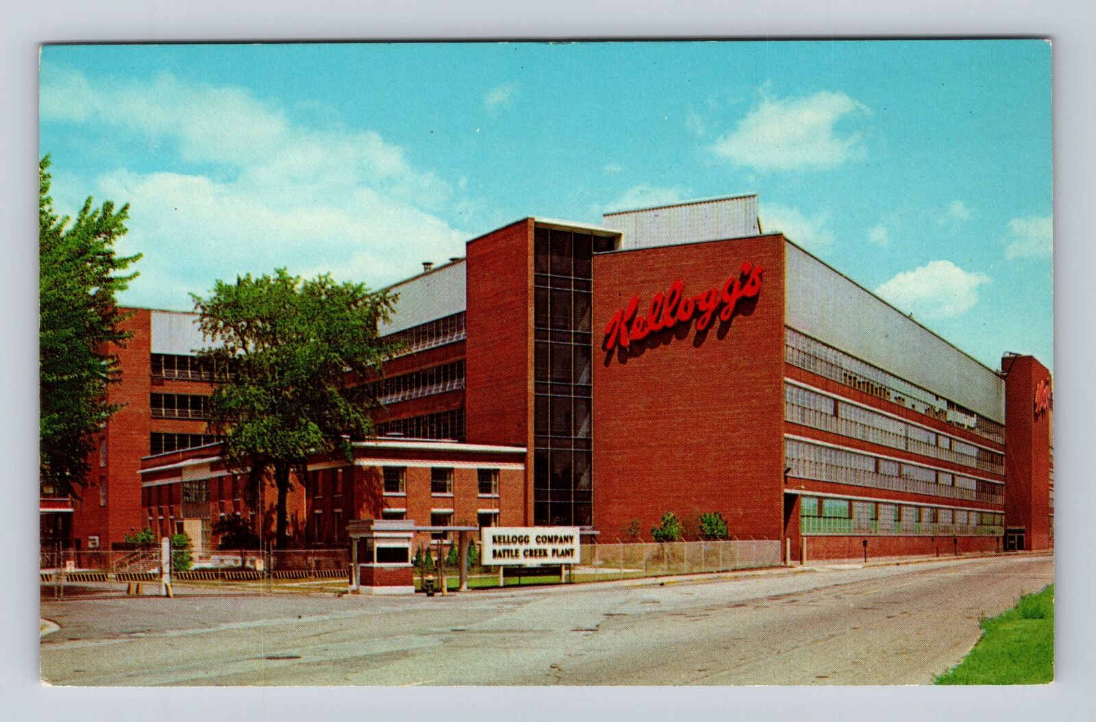 Battle Creek MI-Michigan, Kellogg Company, Antique, Vintage Souvenir Postcard