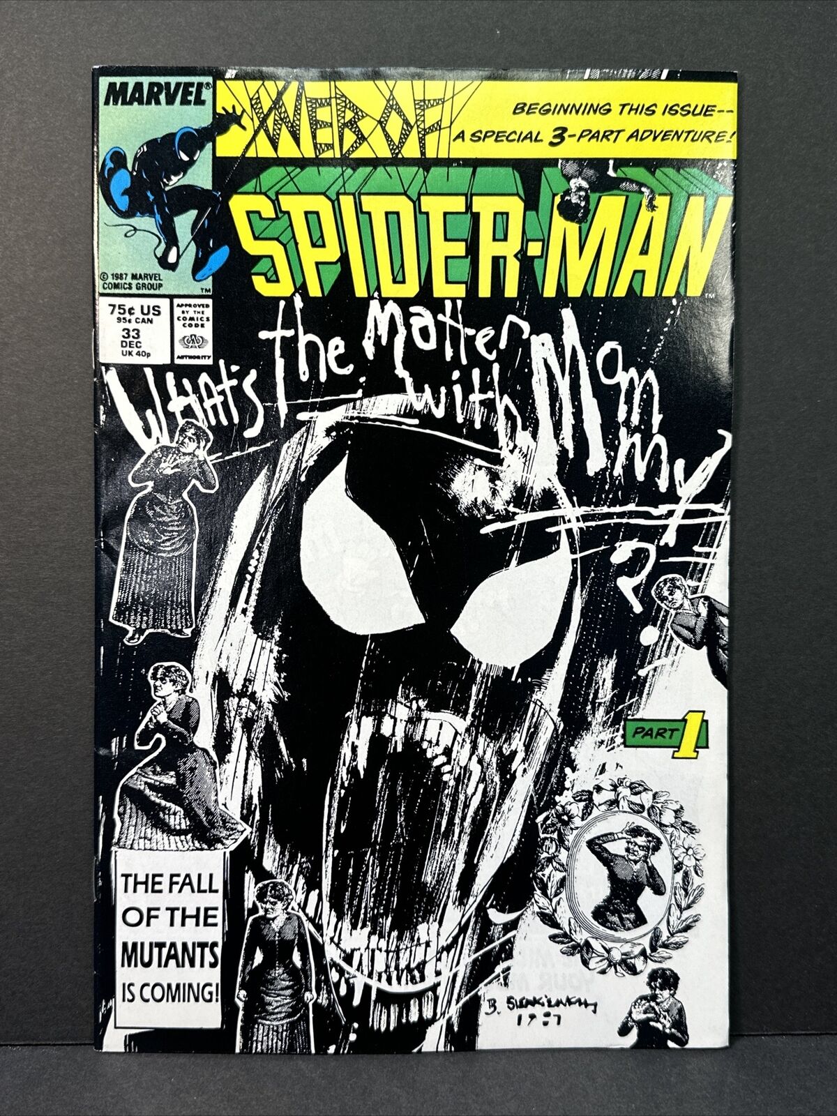 Web of Spider-Man #33 Marvel 1987 What's the Matter With Mommy NM 9.4