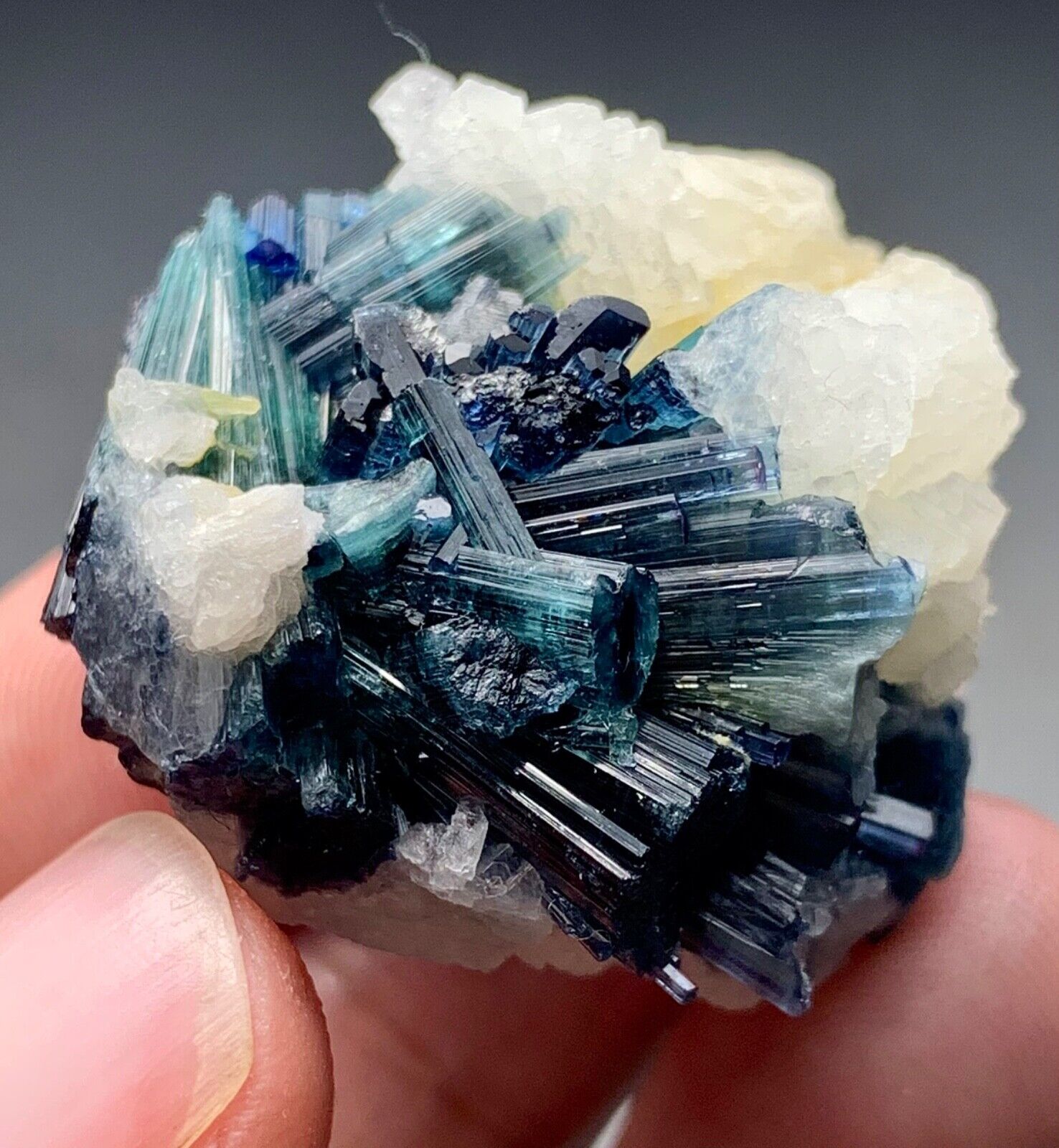 140 Carat Indicolite Tourmaline Crystal Bunch Specimen From Afghanistan