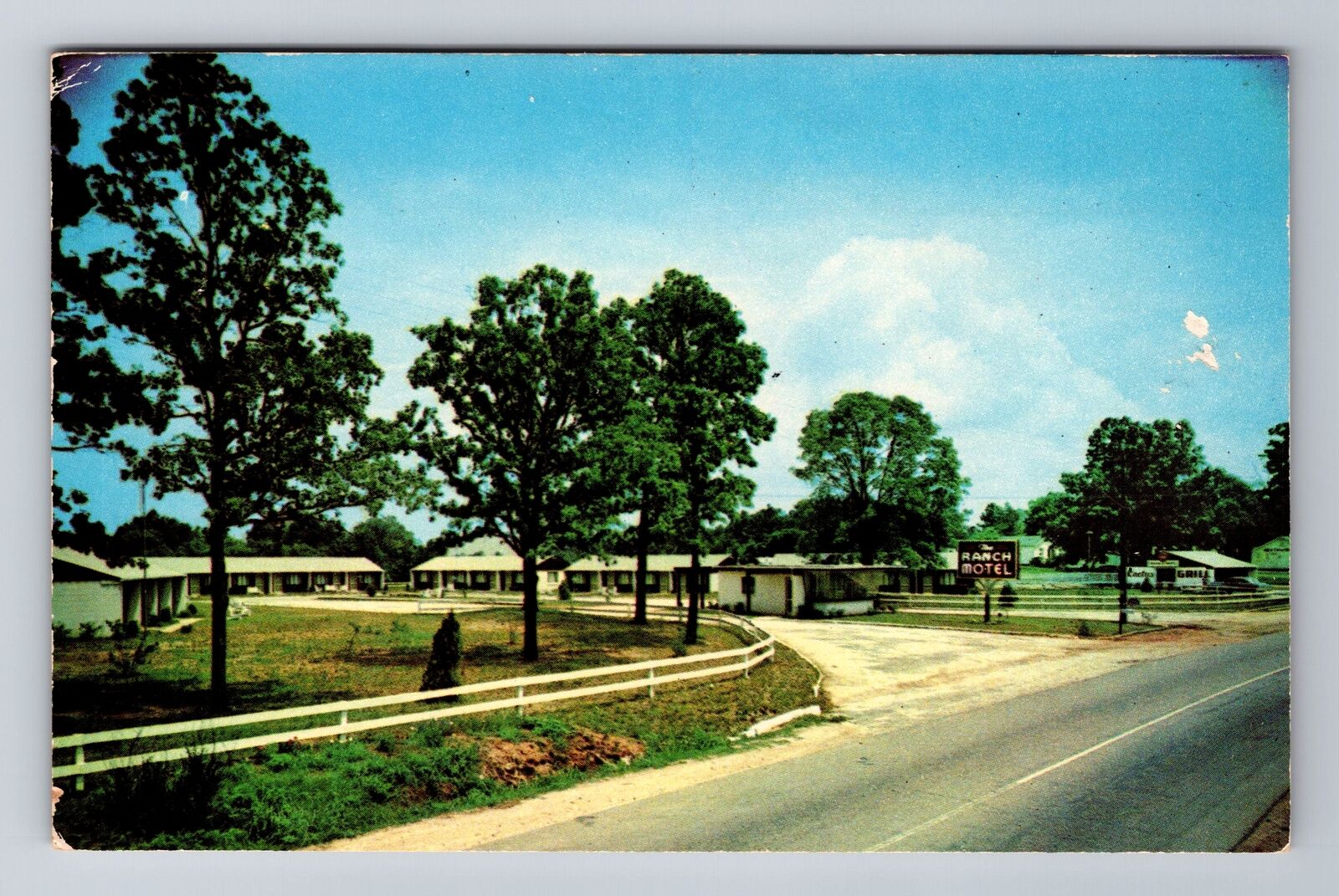 Atlanta GA-Georgia, The Ranch Motel Advertising, Antique, Vintage Postcard