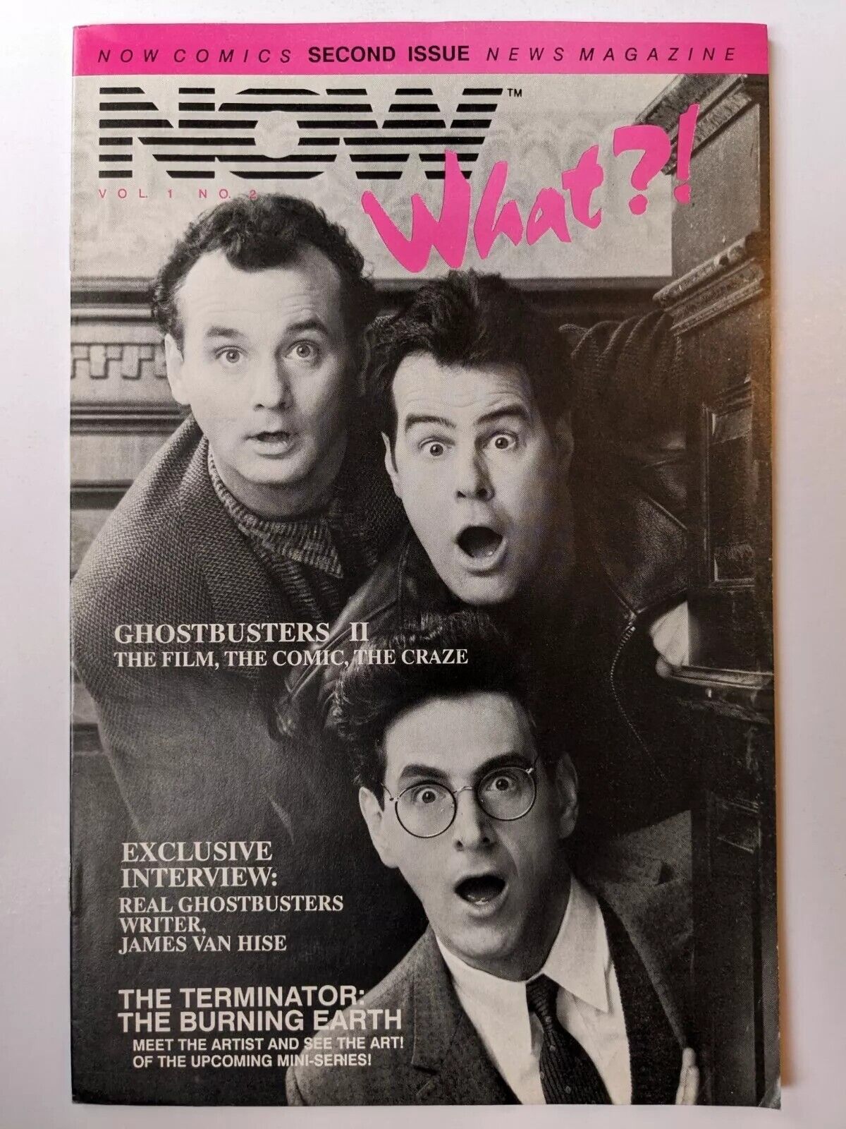 Now What? #2 - Now Comics Newsmagazine - HTF - Real Ghostbusters Photo Cover