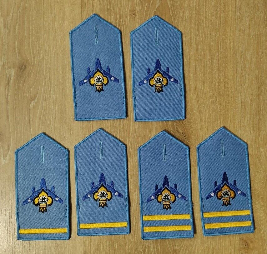 Air Scout Kuwait leader epaulettes patch lot / badges