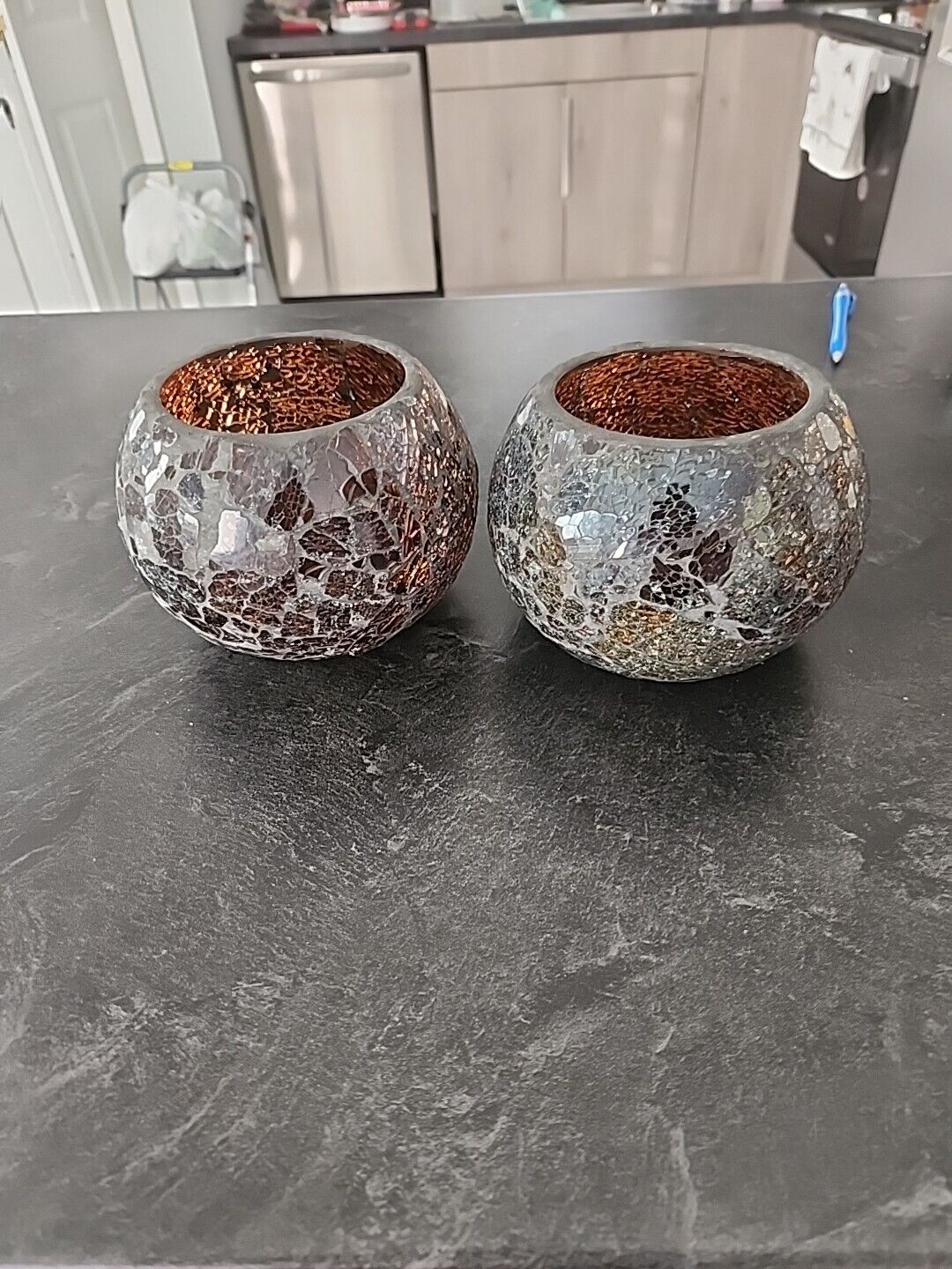 Mosaic Votive Bowls Set Of 2