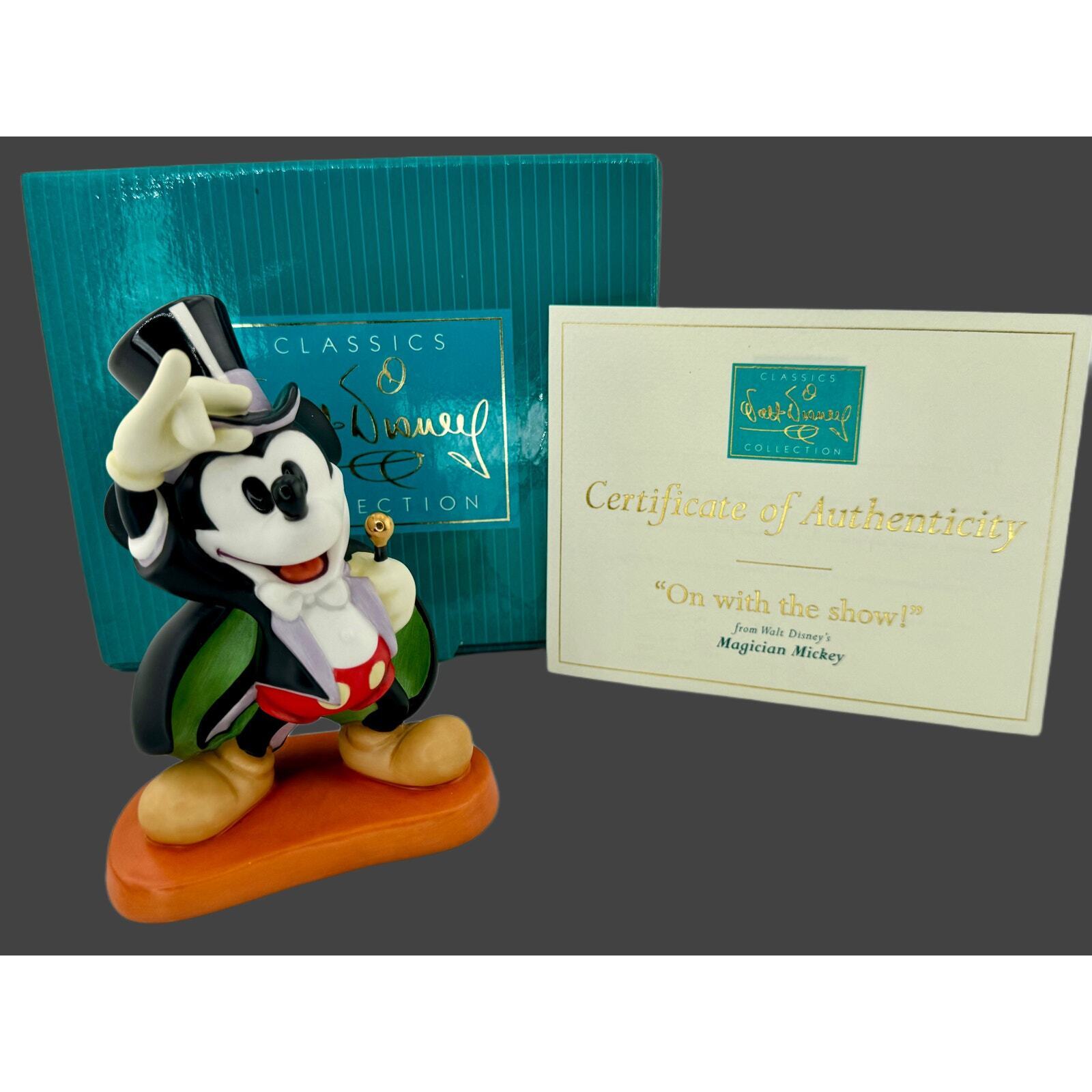 WDCC Disney Mickey Mouse Magician On with the Show Figurine 1997 NIB & COA