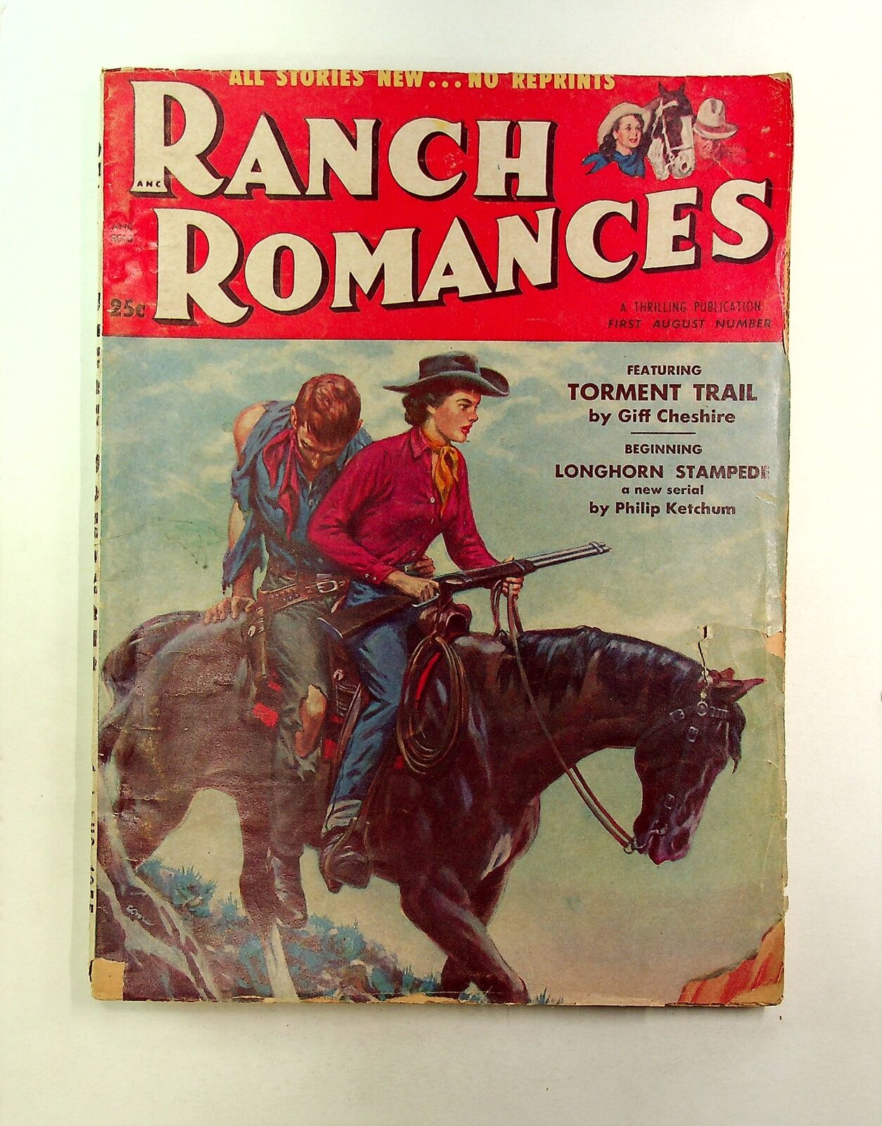 Ranch Romances Pulp Jul 29 1955 Vol. 193 #1 GD+ 2.5 TRIMMED
