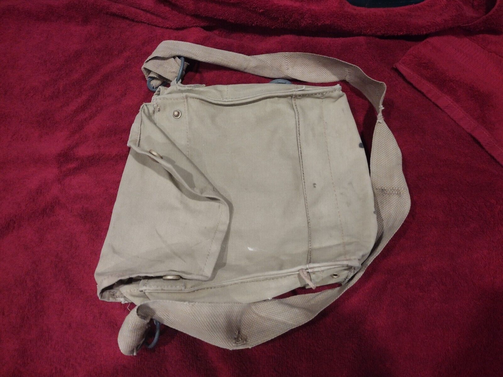 Rare Original WW1 British Army MK7 Gas Mask Bag Surplus
