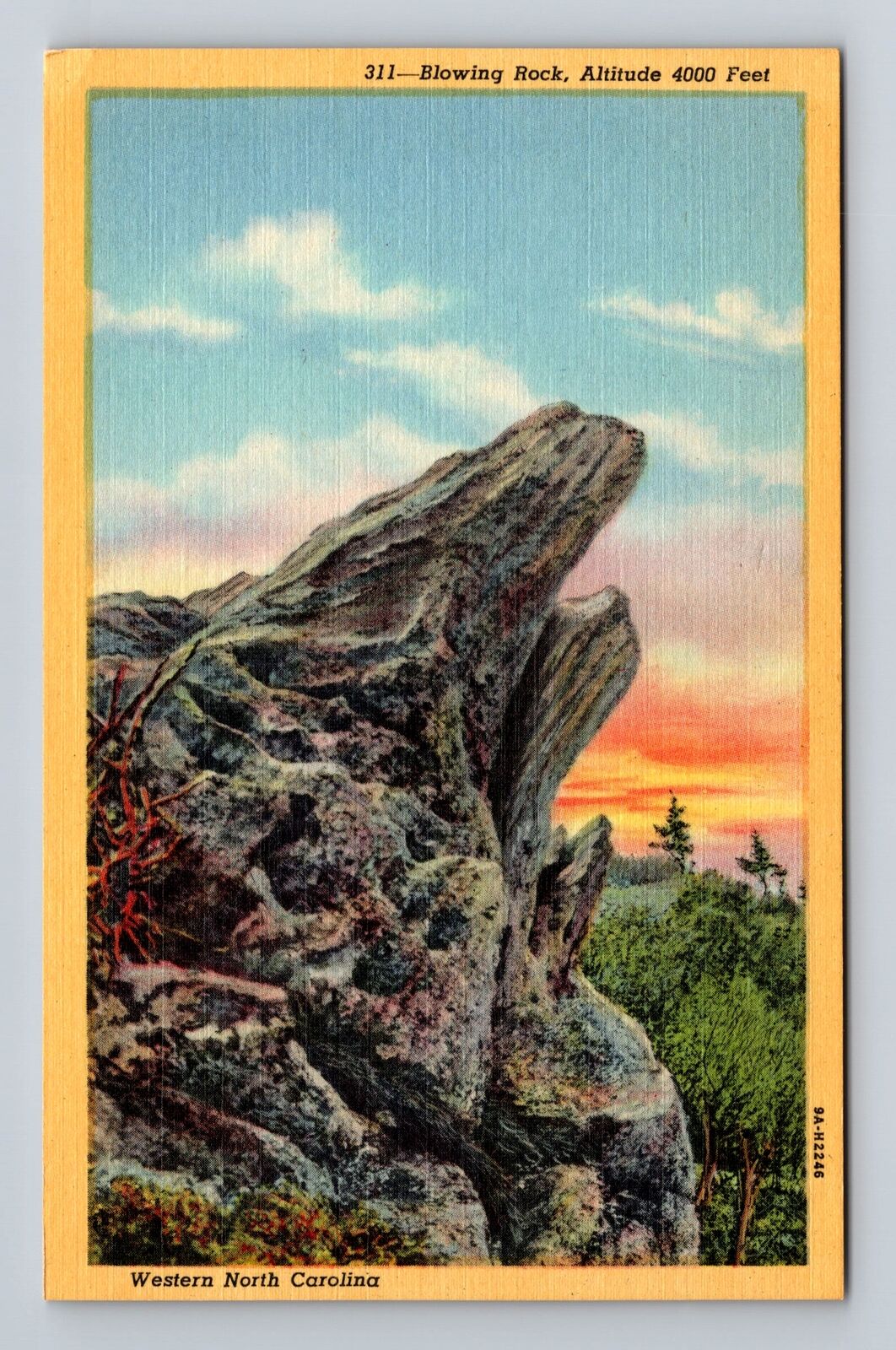 Blowing Rock NC-North Carolina, Western NC, Blowing Rock, Vintage Postcard
