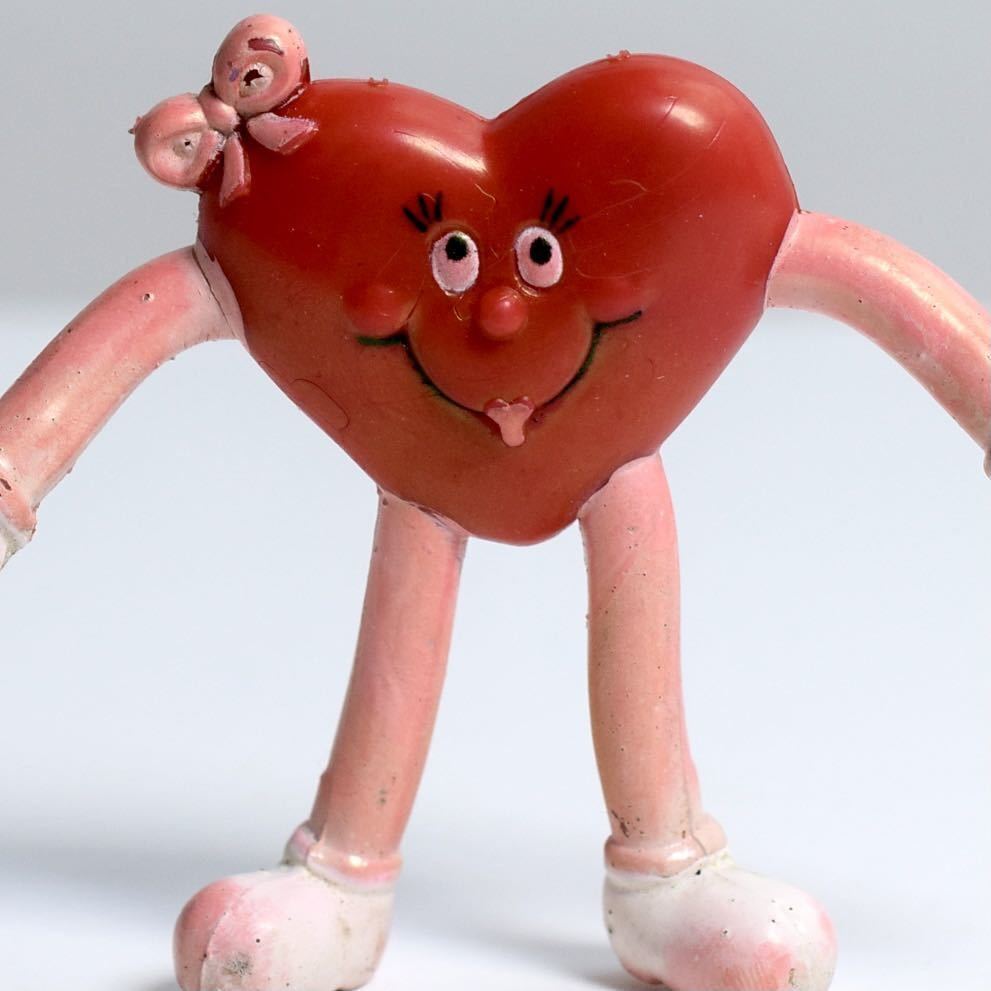 Red Bendable PVC Vintage Love Heart Symbol Advertising Character Figure Toy 55cm