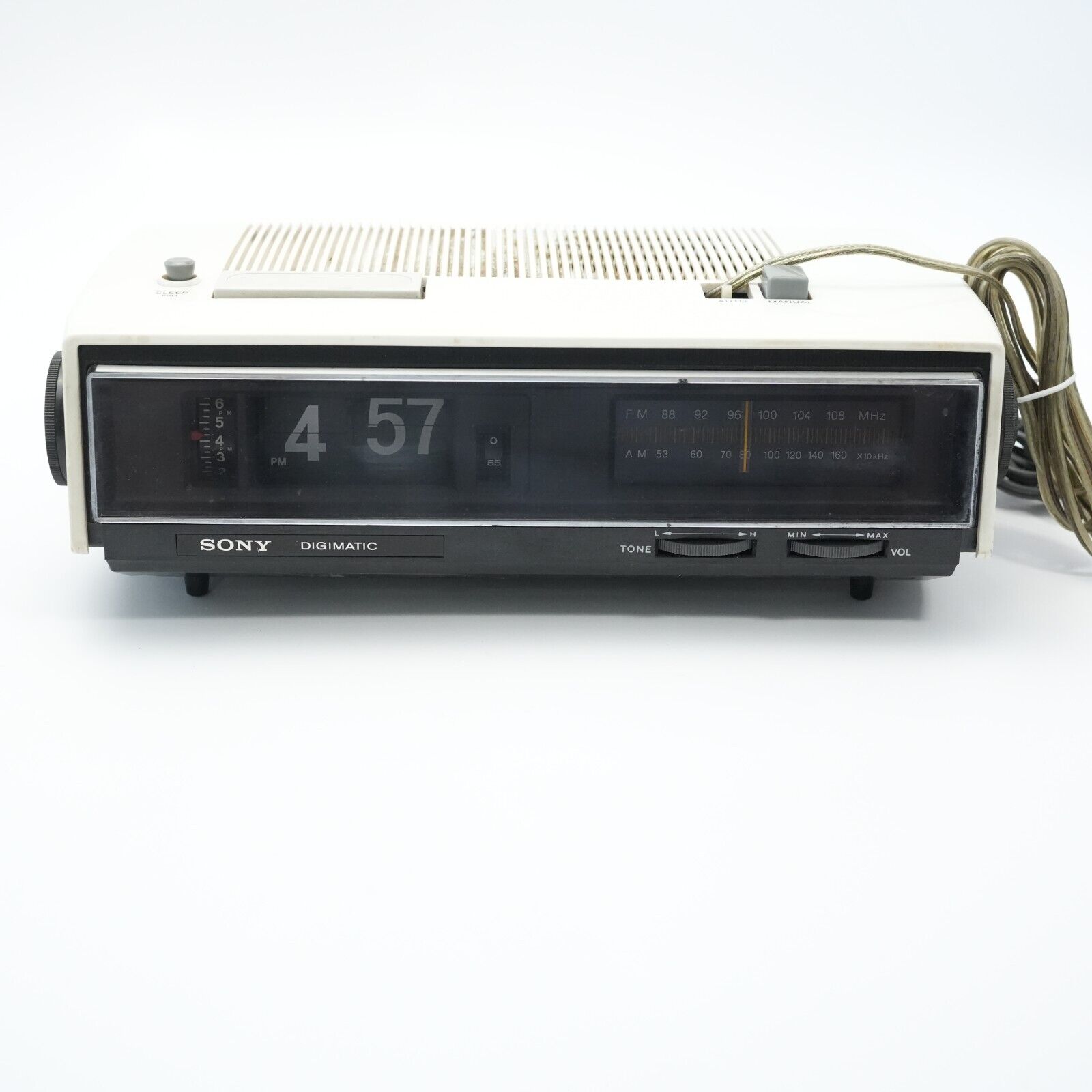 Sony Digimatic White Flip Clock Alarm Radio TFM-C650W Clock Not Flipping
