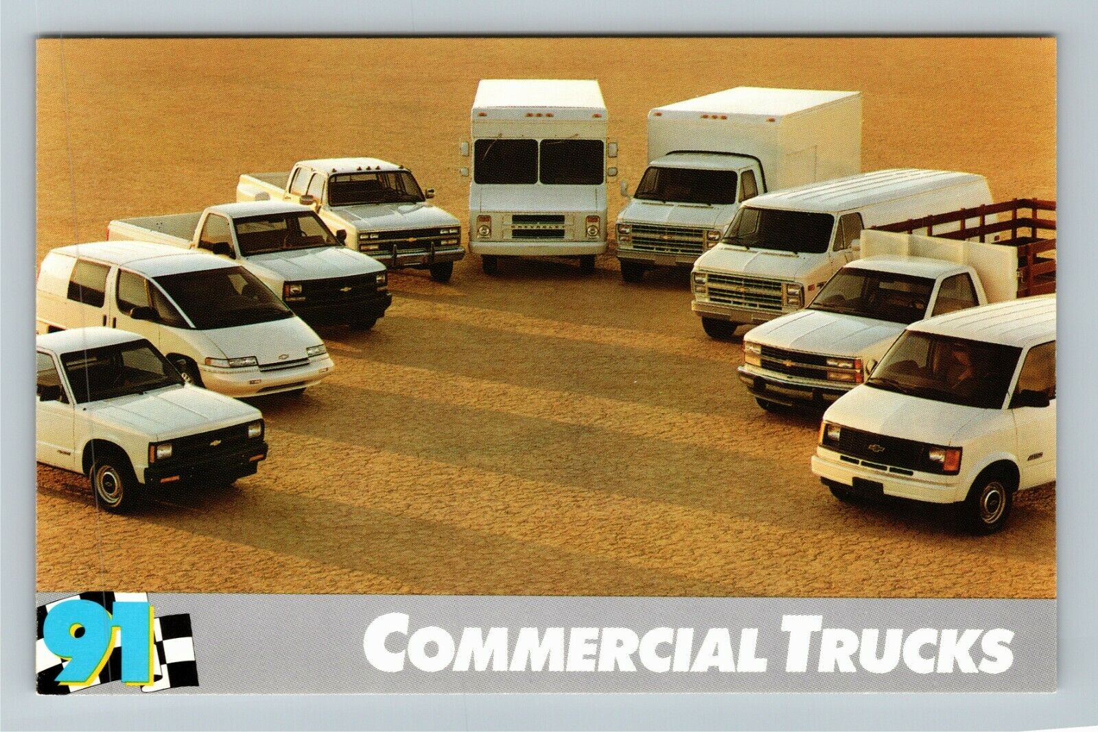 1991 Chevrolet Commercial Trucks Advertisement Vintage Postcard