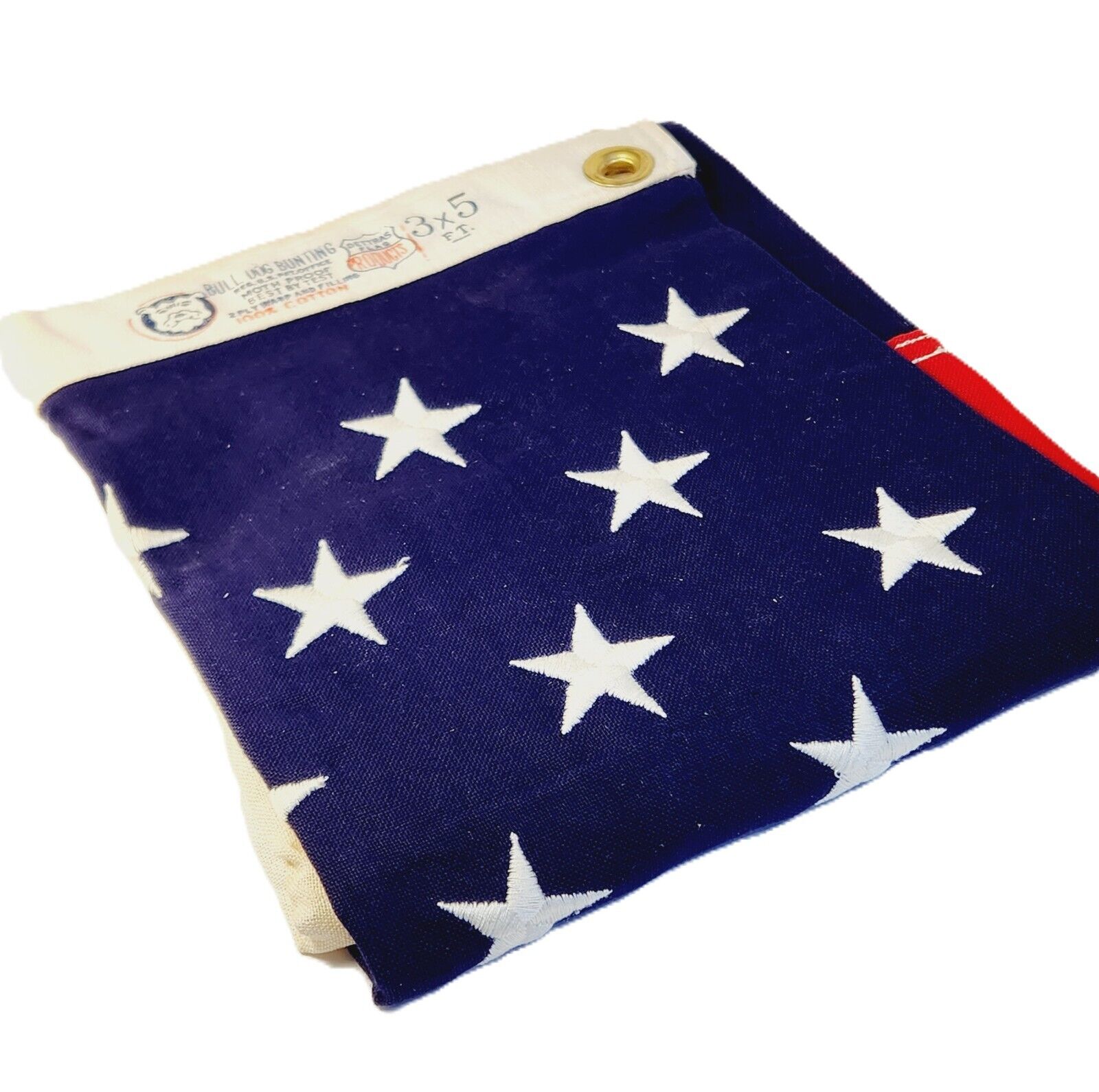 RARE .. 1st 50 Star USA FLAG FLOWN OVER CAPITAL on July 4th 1960 w/ COA & Letter