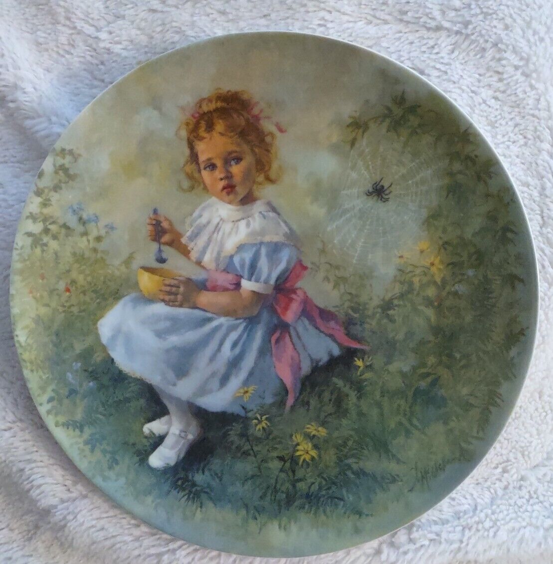 Reco Collector\'s Plate 1981 Little Miss Muffet Unisex