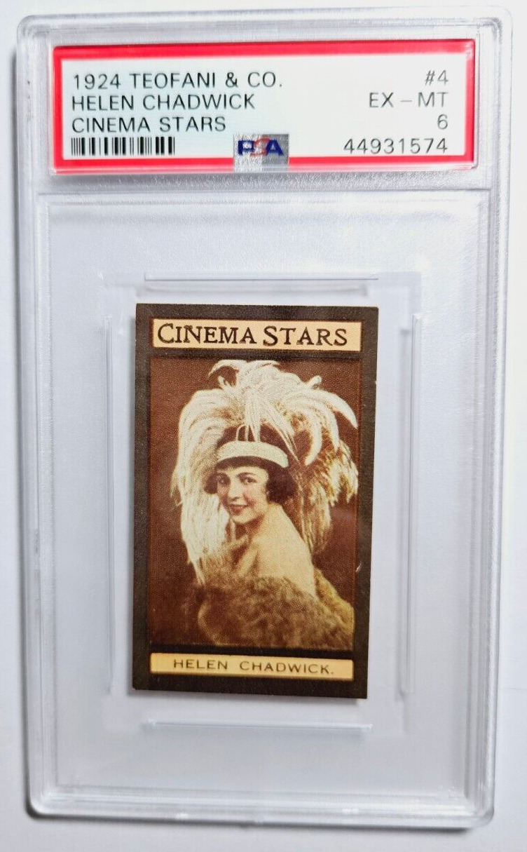 1924 TEOFANI & CO. CINEMA STARS #4 HELEN CHADWICK PSA 6 EX-MT