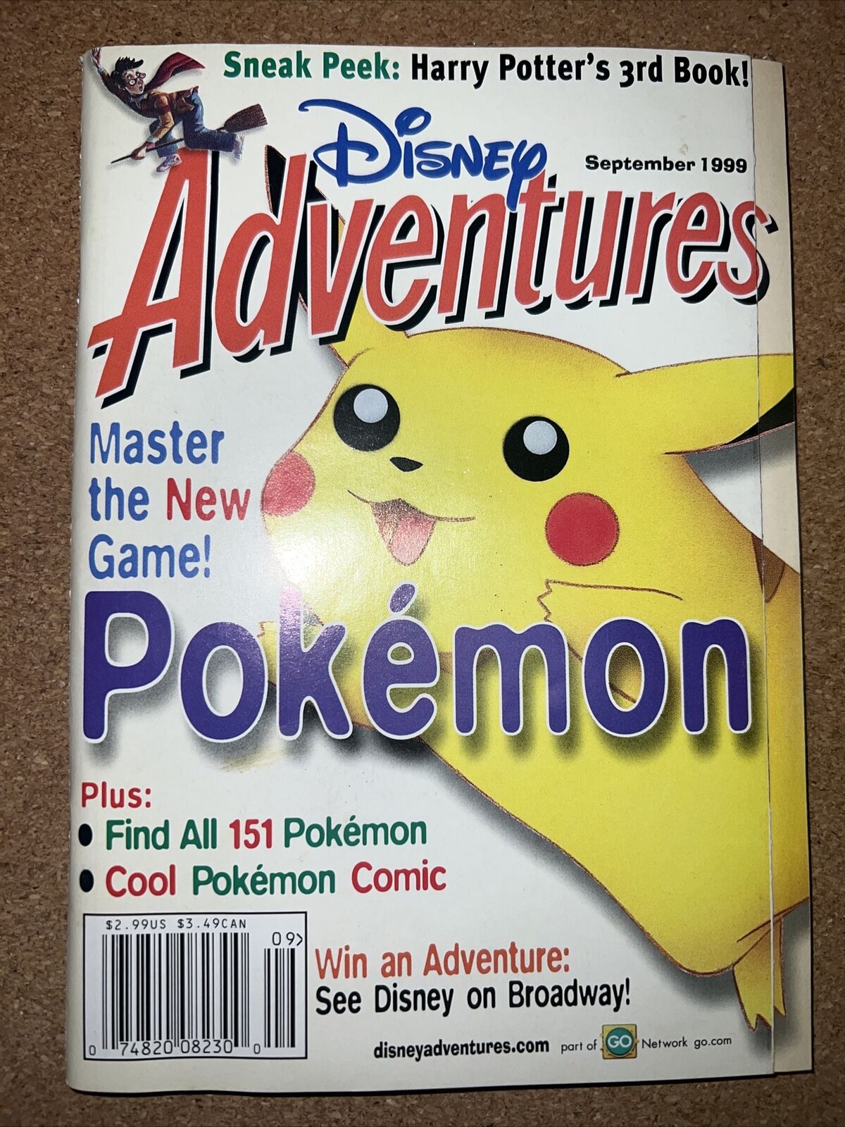 Pokémon Disney Adventures 1999 Magazine Kids book Pokemon Video games ect