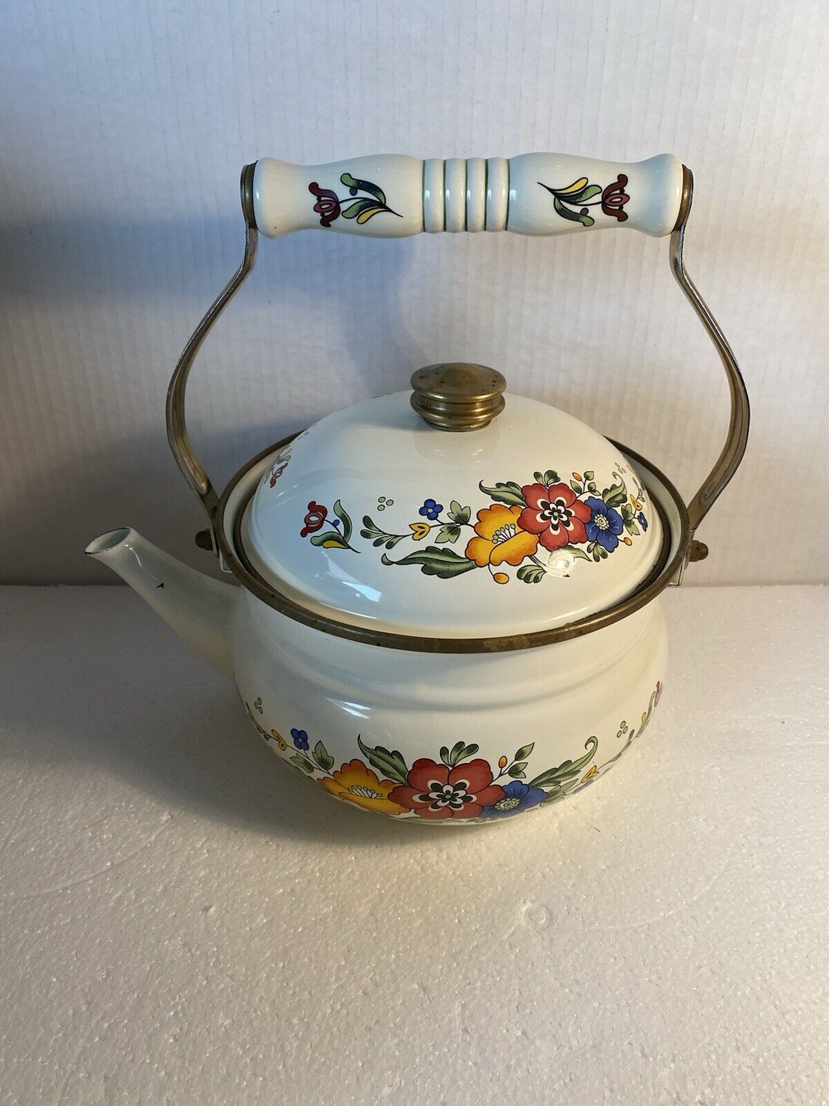 Vintage Floral Teapot 
