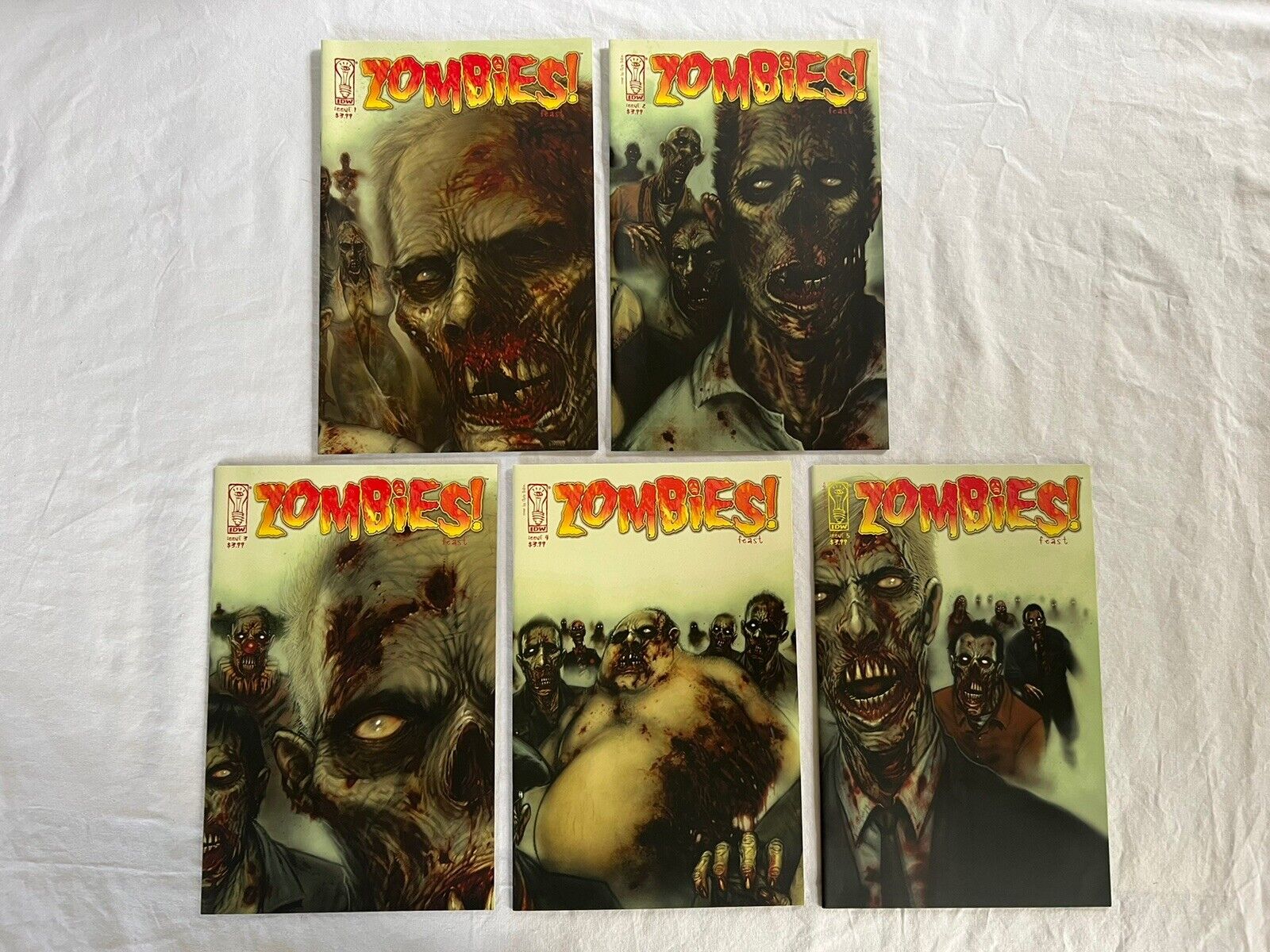 Zombies Feast (IDW 2006) #1-5 Zombie Cannibalism Horror Complete Set Run VF+/NM
