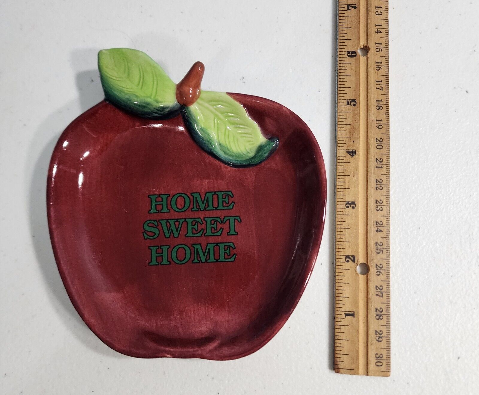 Vintage Home Sweet Home Apple Ceramic Wall Hanging Decor  Sign Papel Freelance