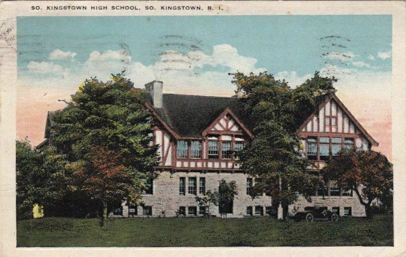 Postcard Kingstown High School So Kingstown RI Rhode Island 