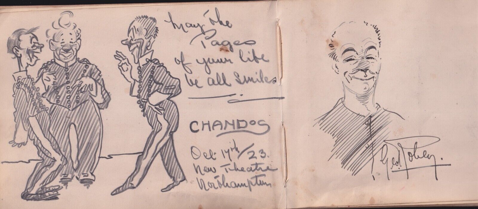 Young Dancers Autograph album Music Hall Stars 1910-1924 72 signatures