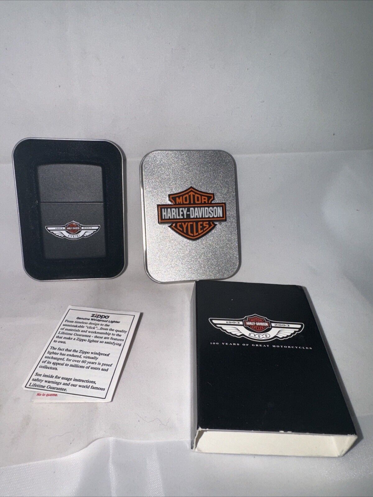 Harley Davidson Motorcycles ZIPPO Lighter 100th Anniversary Edition (Z1)