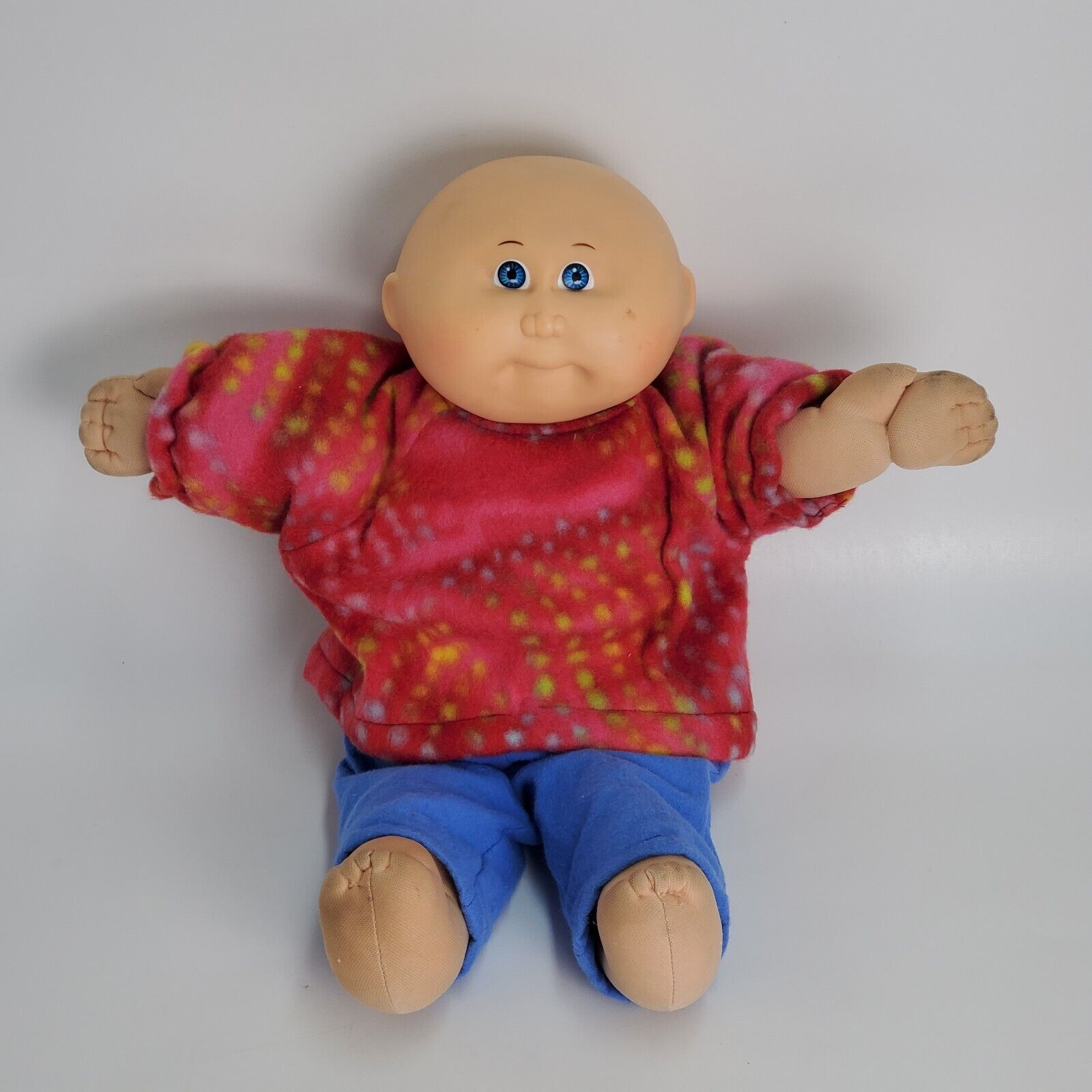 Vintage CABBAGE PATCH KID XAVIER ROBERTS Bald Head Blue Eyes Doll 1978 1982 14\