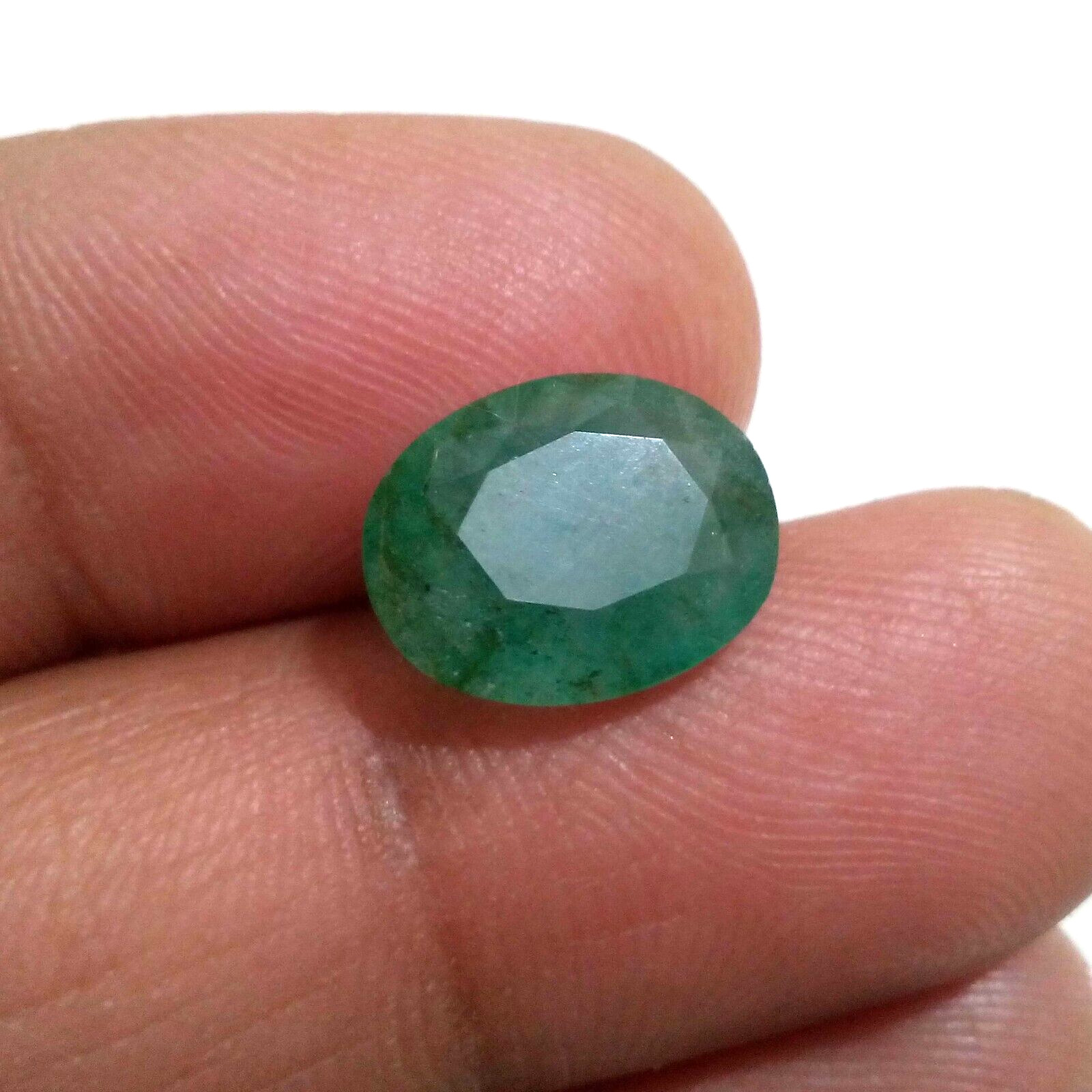 Outstanding Zambian Emerald Oval 4.85 Crt Fantastic Green Faceted Loose Gemstone