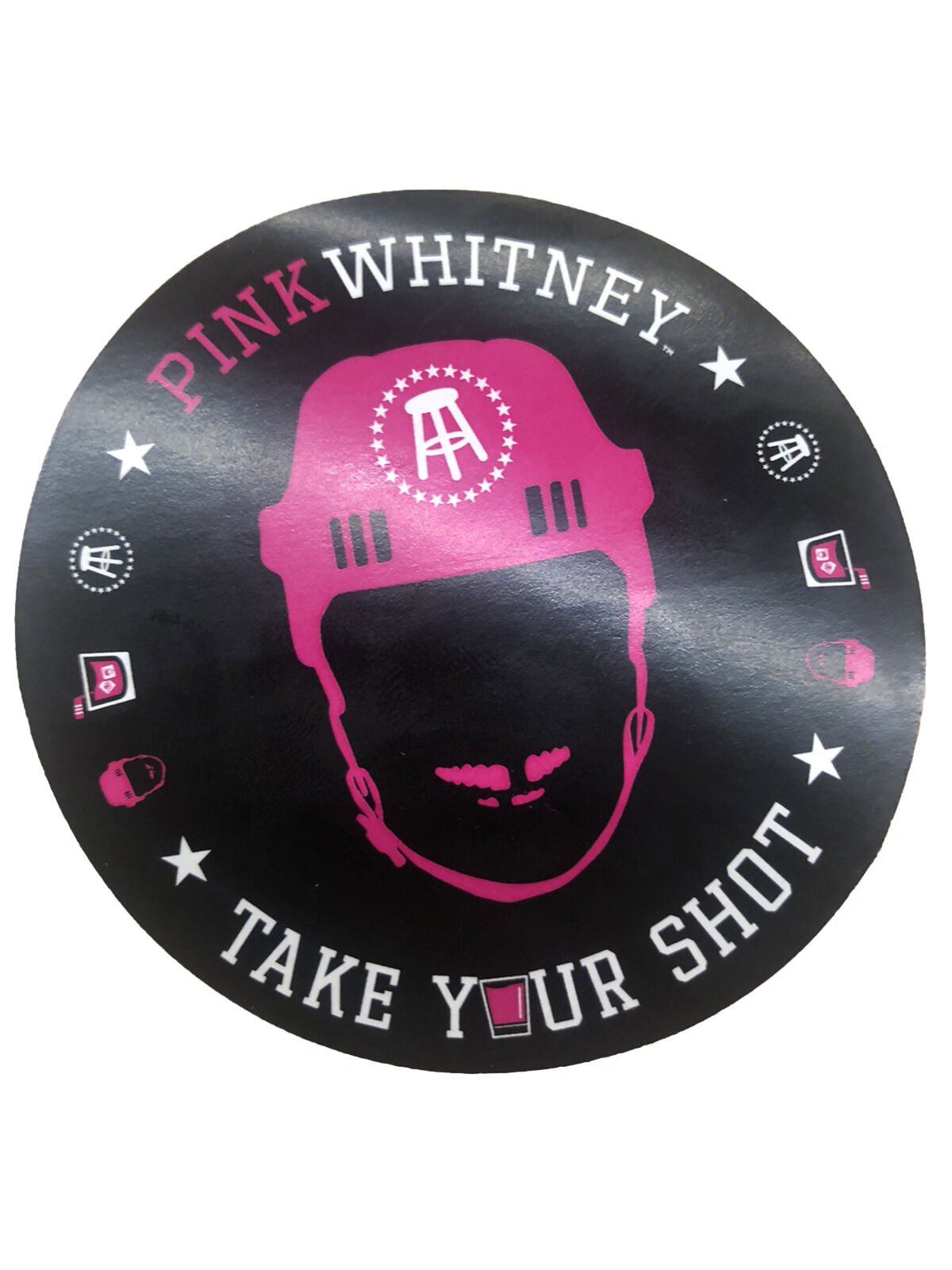 New Amsterdam Pink Whitney Vodka Promo  Sticker Decal , Barstools Sports, Rare