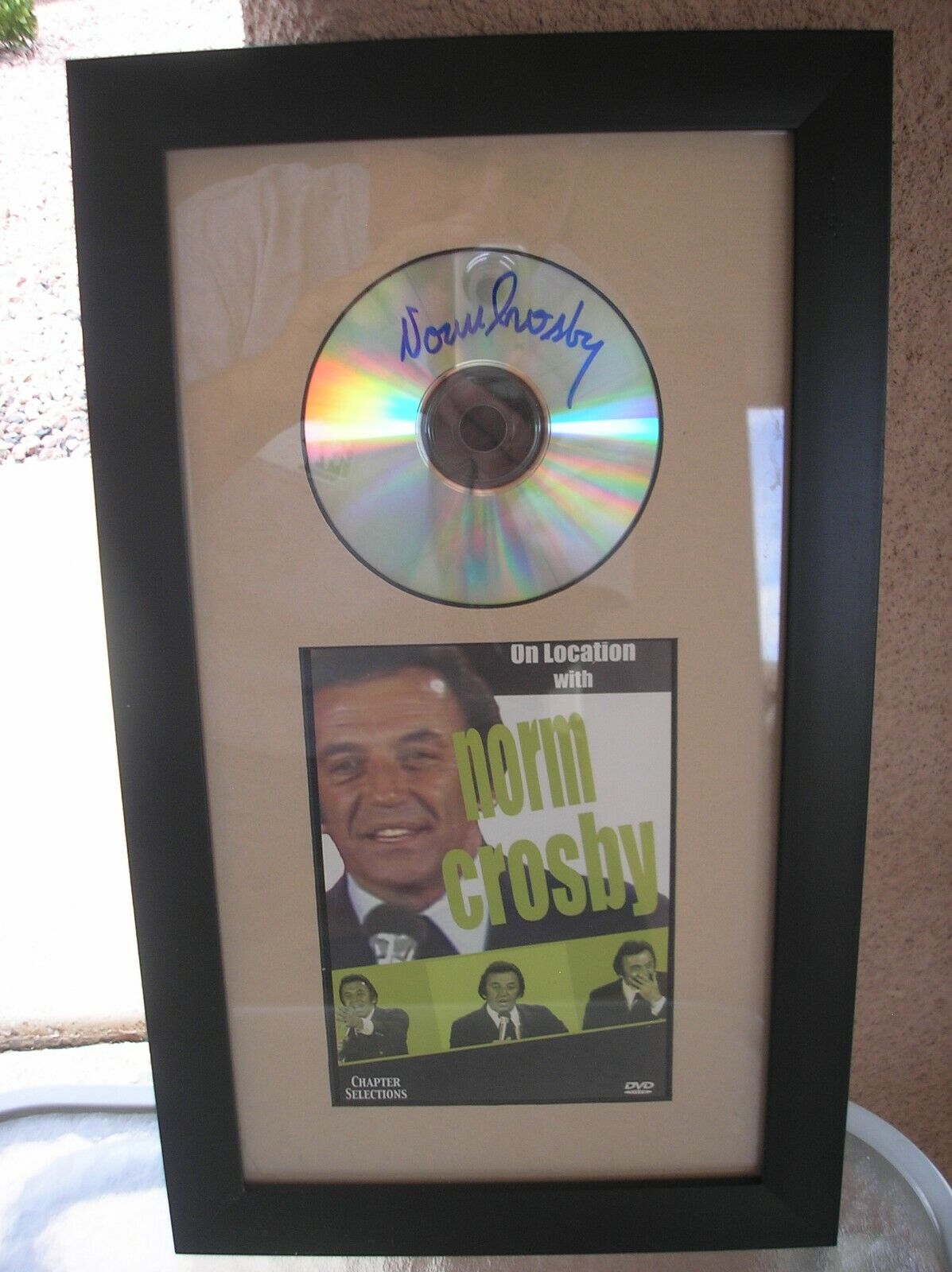 Comedian NORM CROSBY Signed Framed DVD King of MALAPROPISMS DIED 11-8-2020